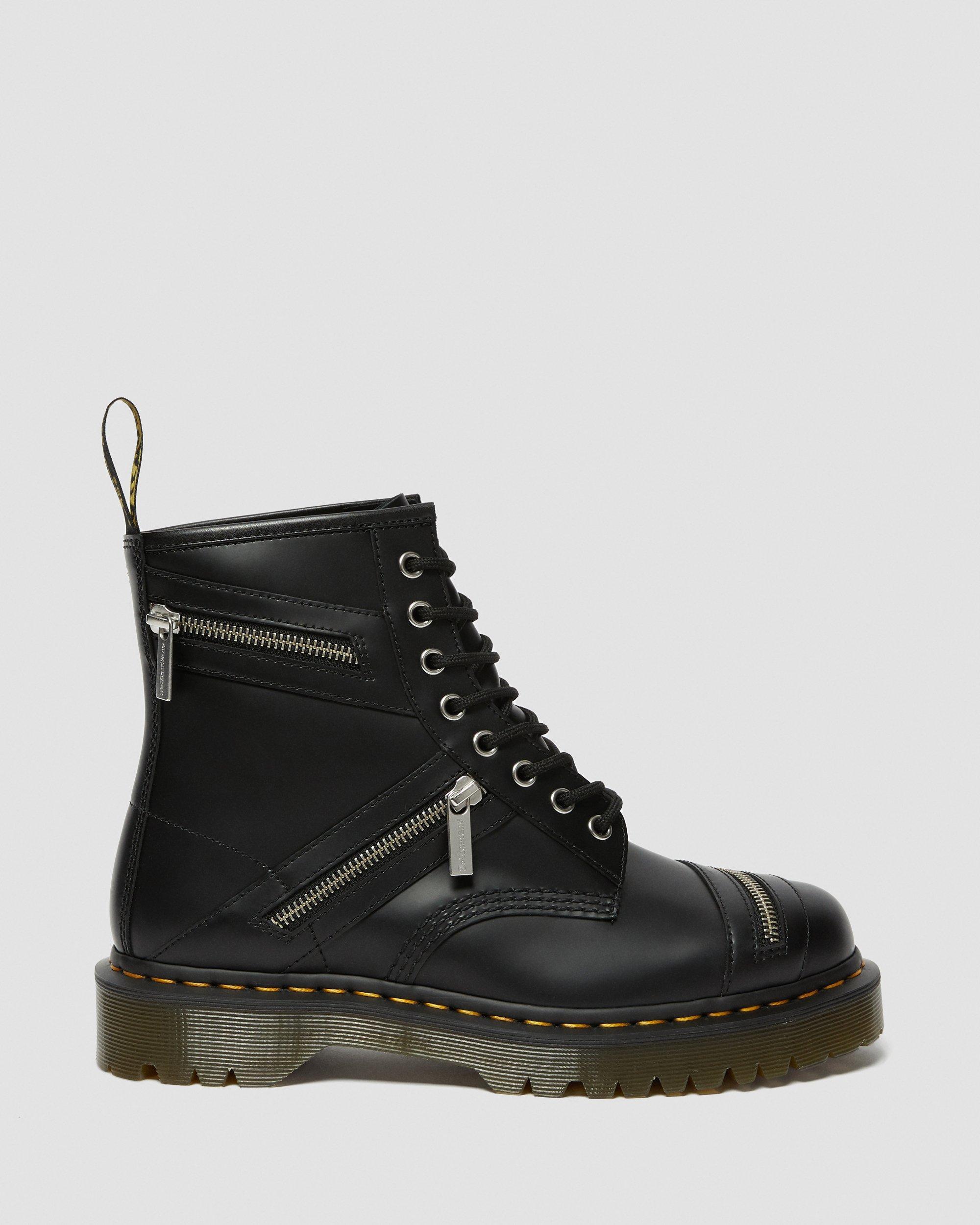 Dr. Martens 1460 Bex Leather Zipper Boots in Black for Men Lyst