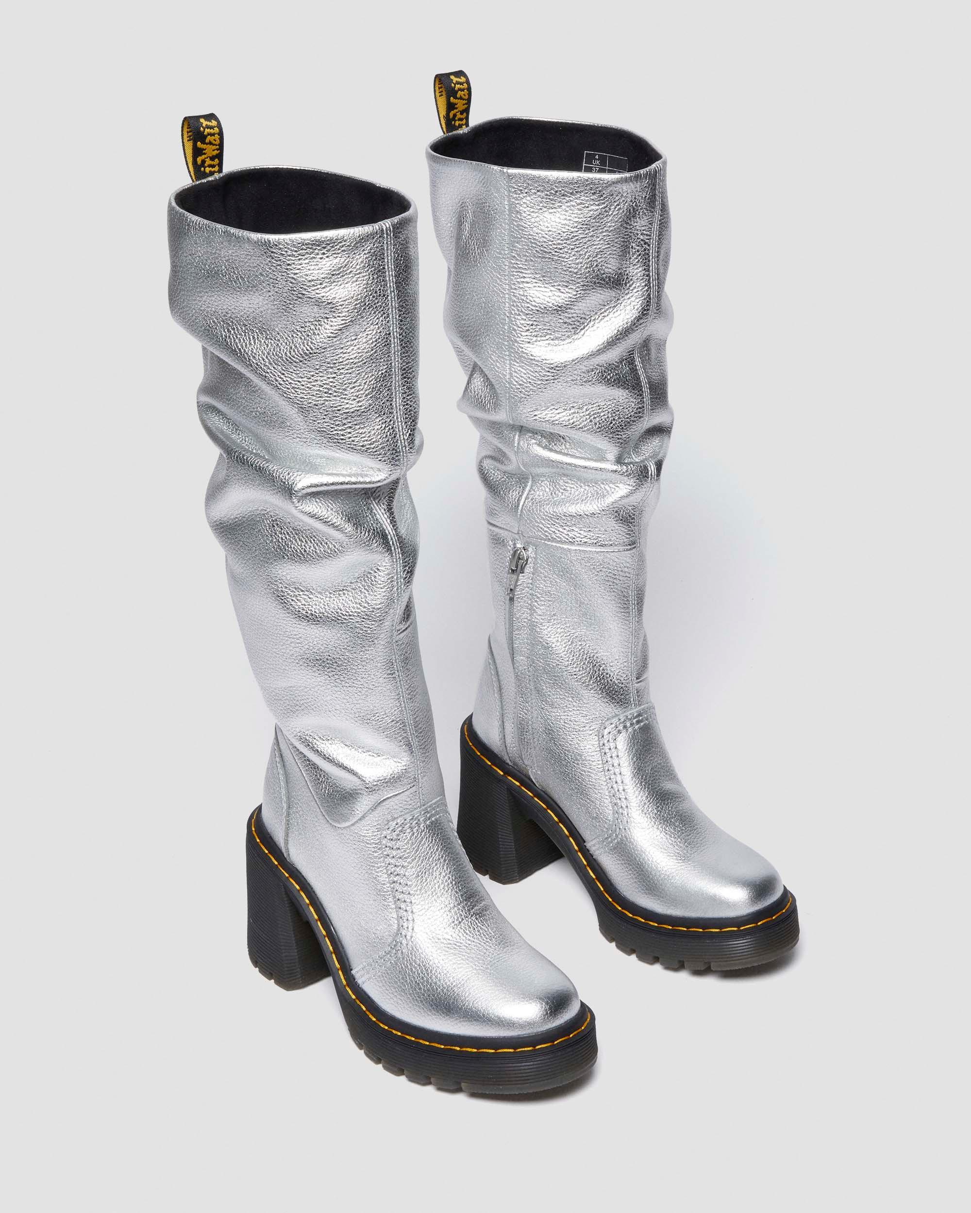 Dr Martens★KASEY KNEE HIGH HEELED BOOTS★ニーハイブーツ Dr. Martens Kasey Virginia Leather Knee High Heeled Boots in