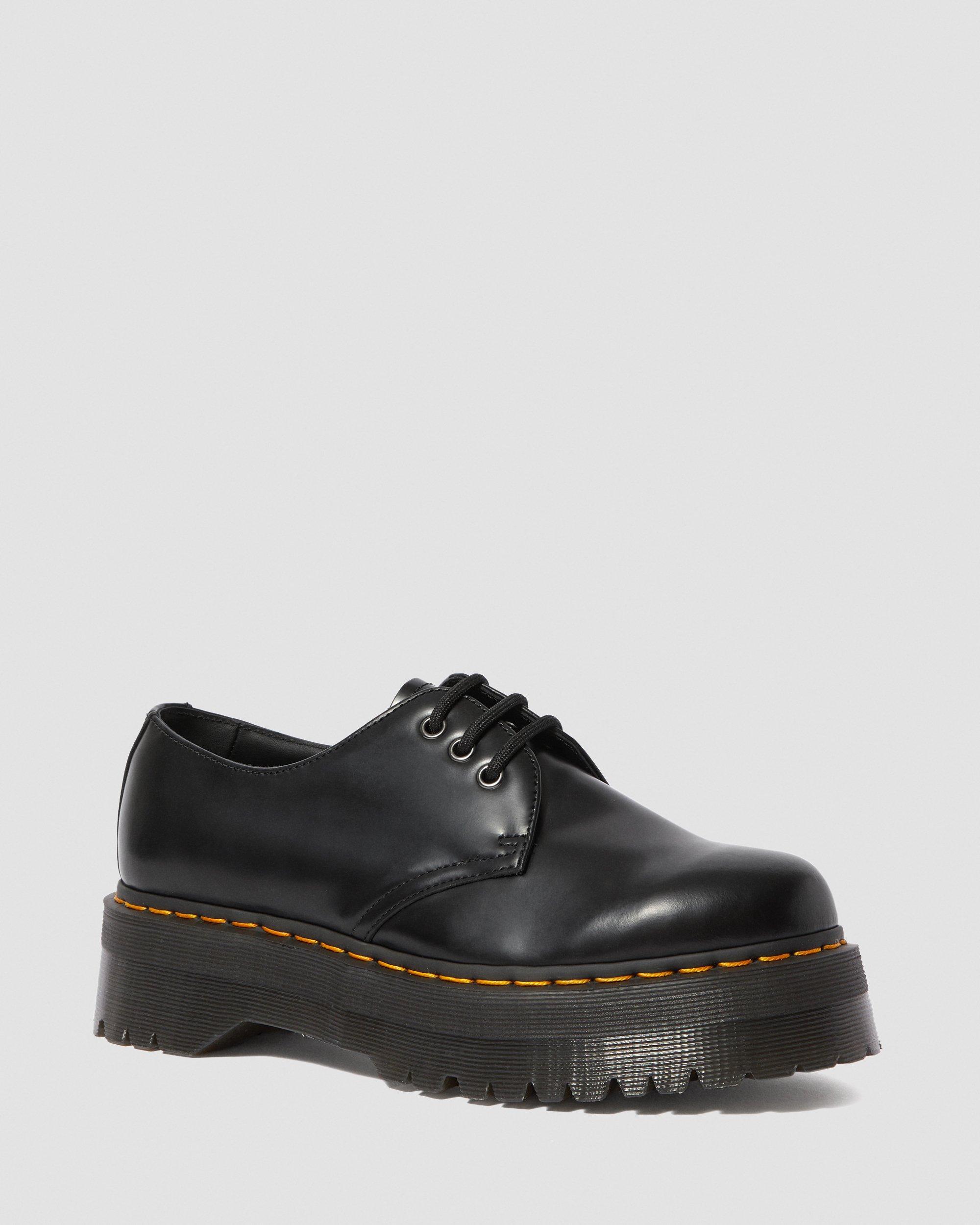 Dr. Martens 1461 Smooth Leather Platform Shoes in Black for Men - Lyst