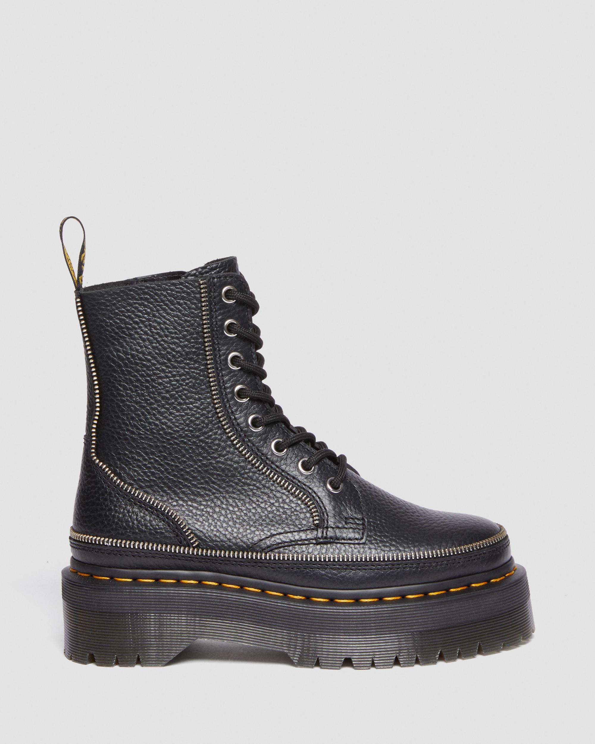Dr. Martens Jadon Boot Alternative Leather Platforms in Black for Men | Lyst