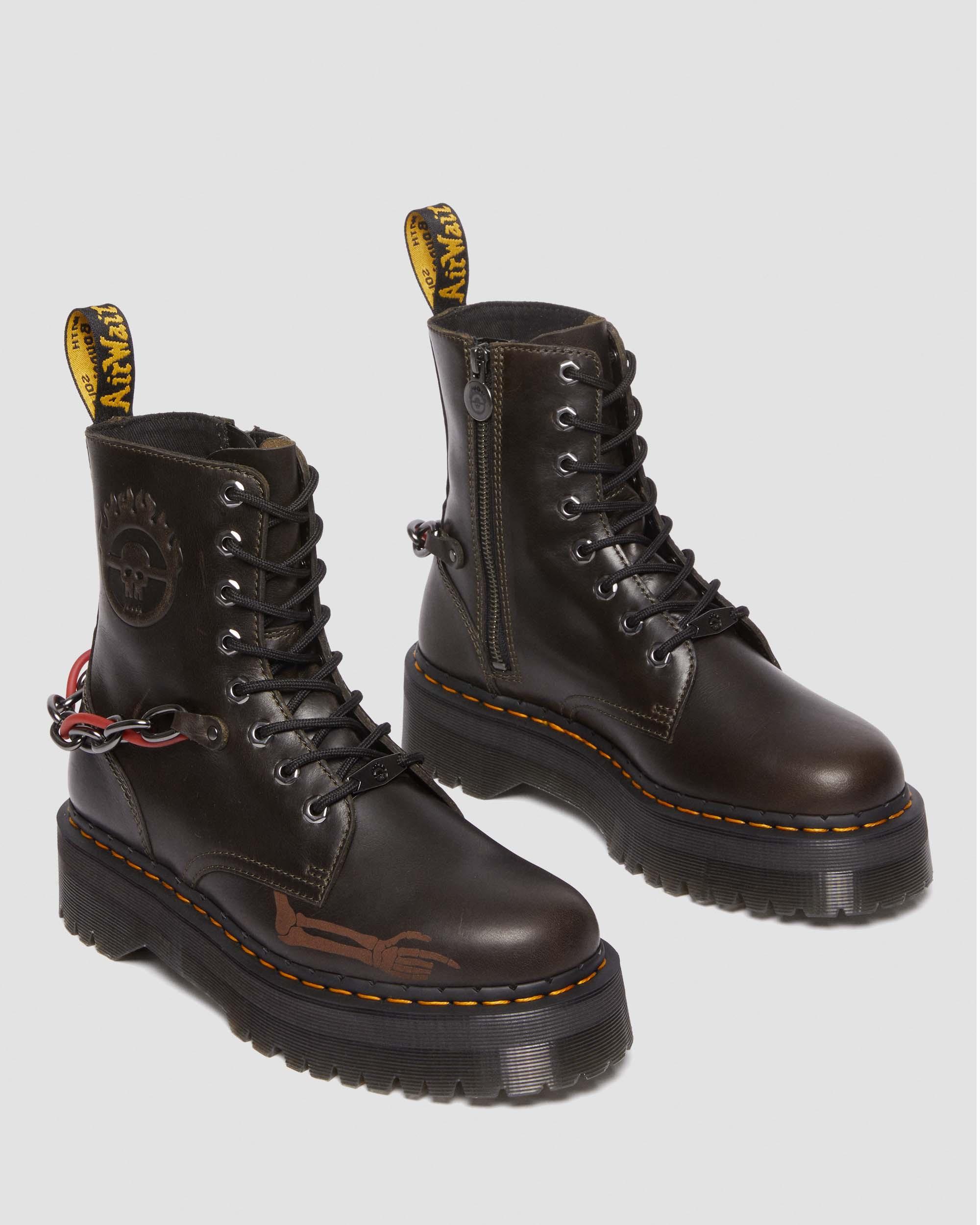 Dr. Martens Jadon Mad Max Leather Boots in Black for Men | Lyst