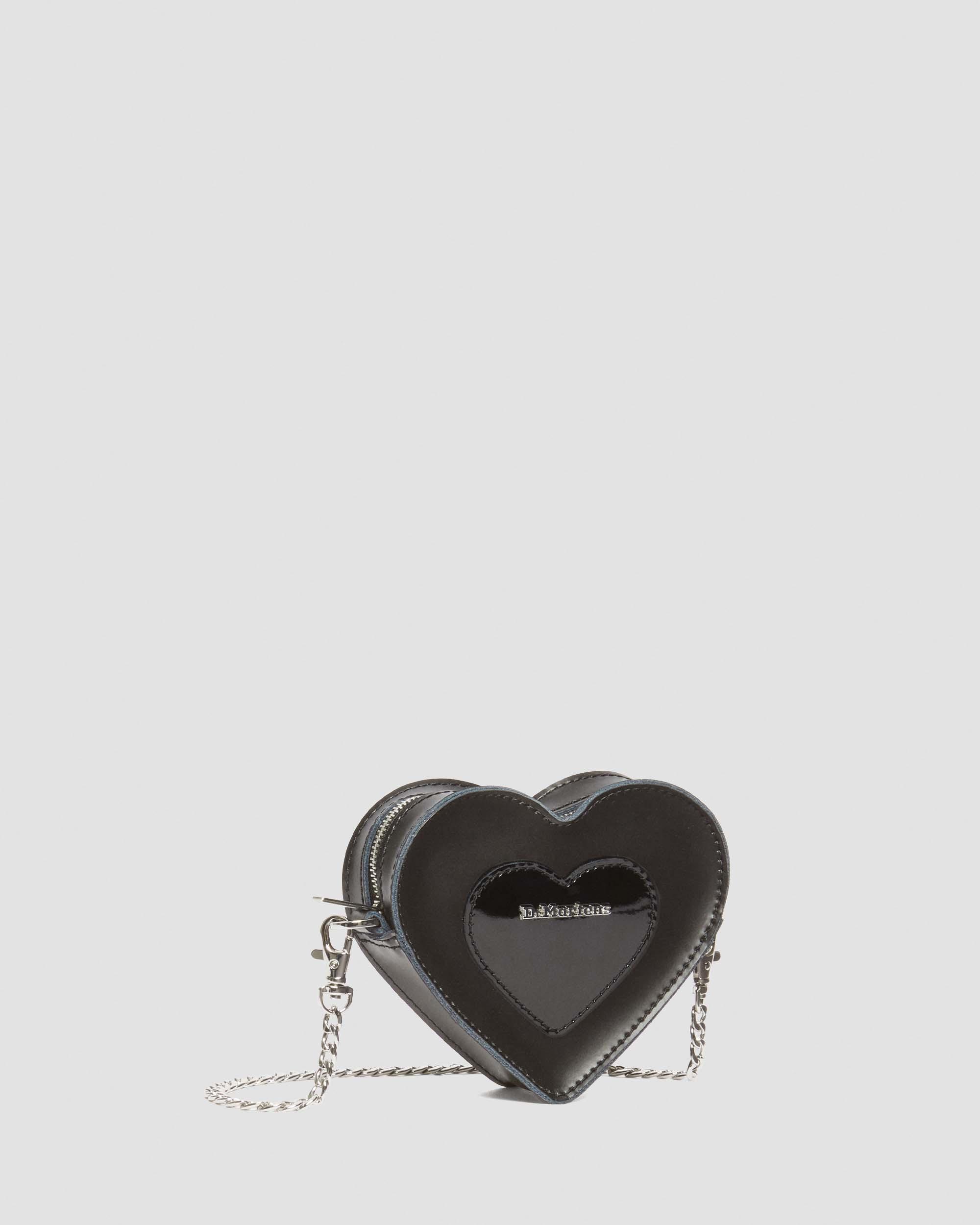 Dr. Martens Mini Heart Shaped Kiev & Patent Leather Bag in Black | Lyst
