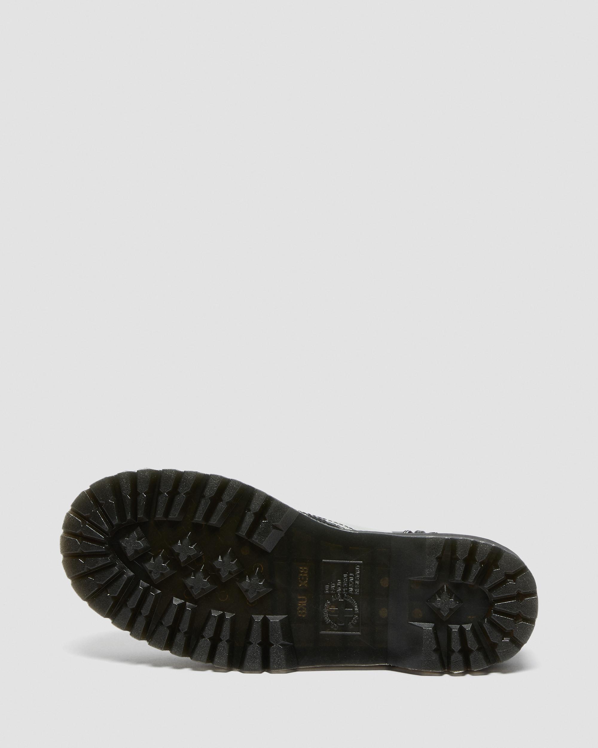 Dr. Martens Jadon Polka Dot Smooth Leather Platform Boots in Black - Save  28% | Lyst