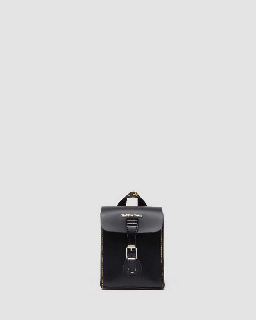 black leather cat backpack Mini Black Cat Backpack