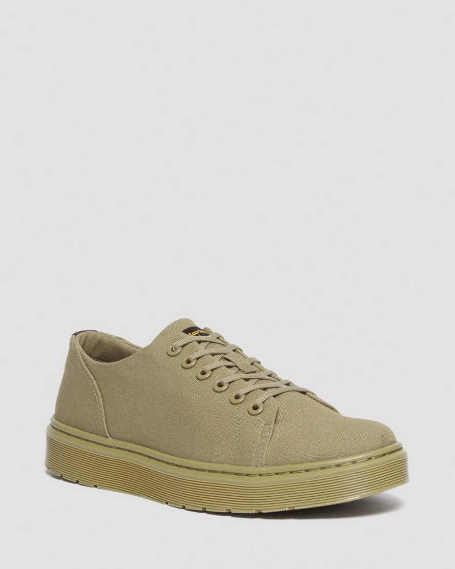 Martens Dante Canvas Casual Shoes in Green for Men Lyst UK