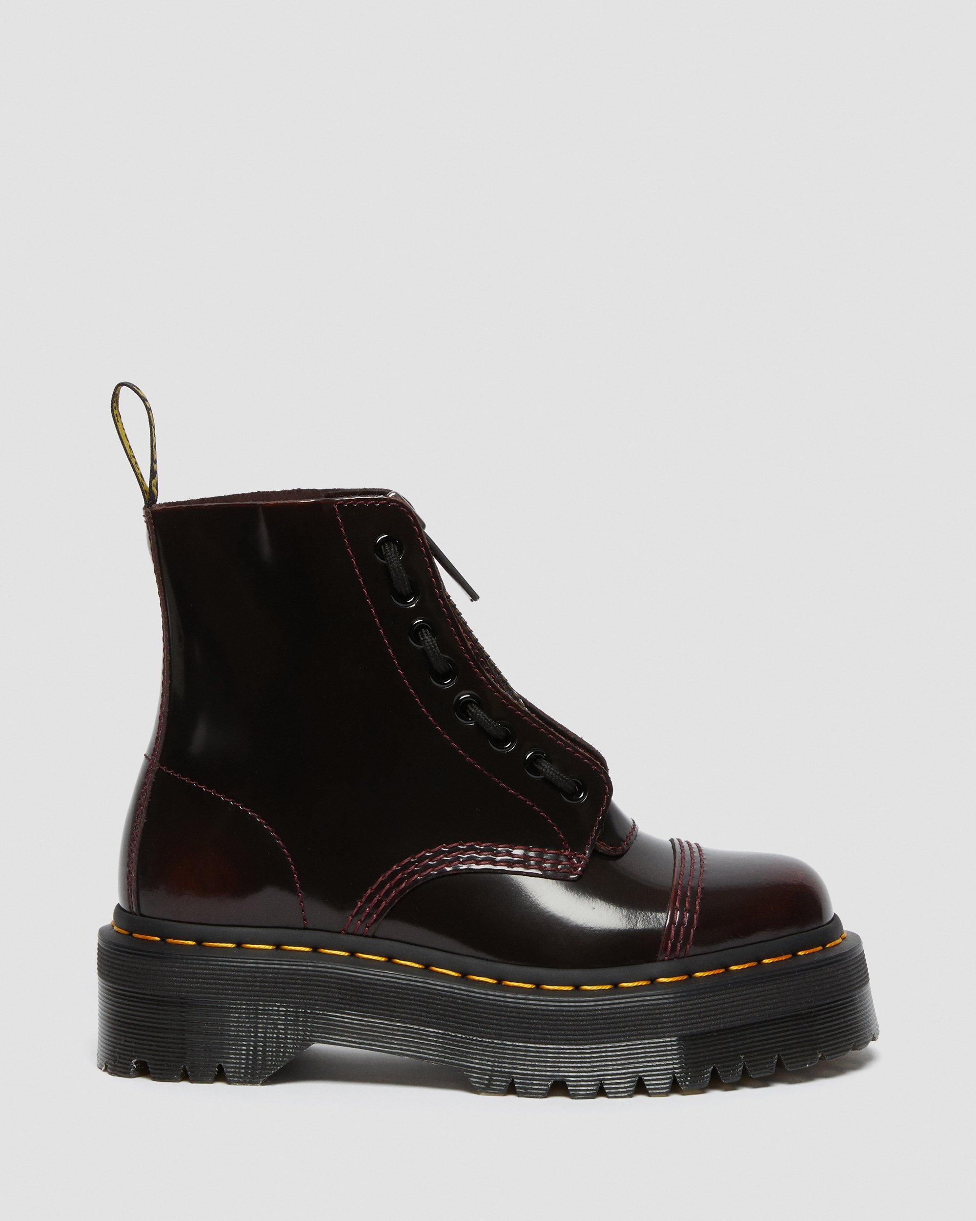 Dr. Martens Leer Sinclair Arcadia Platform Laarzen in het Zwart - Lyst