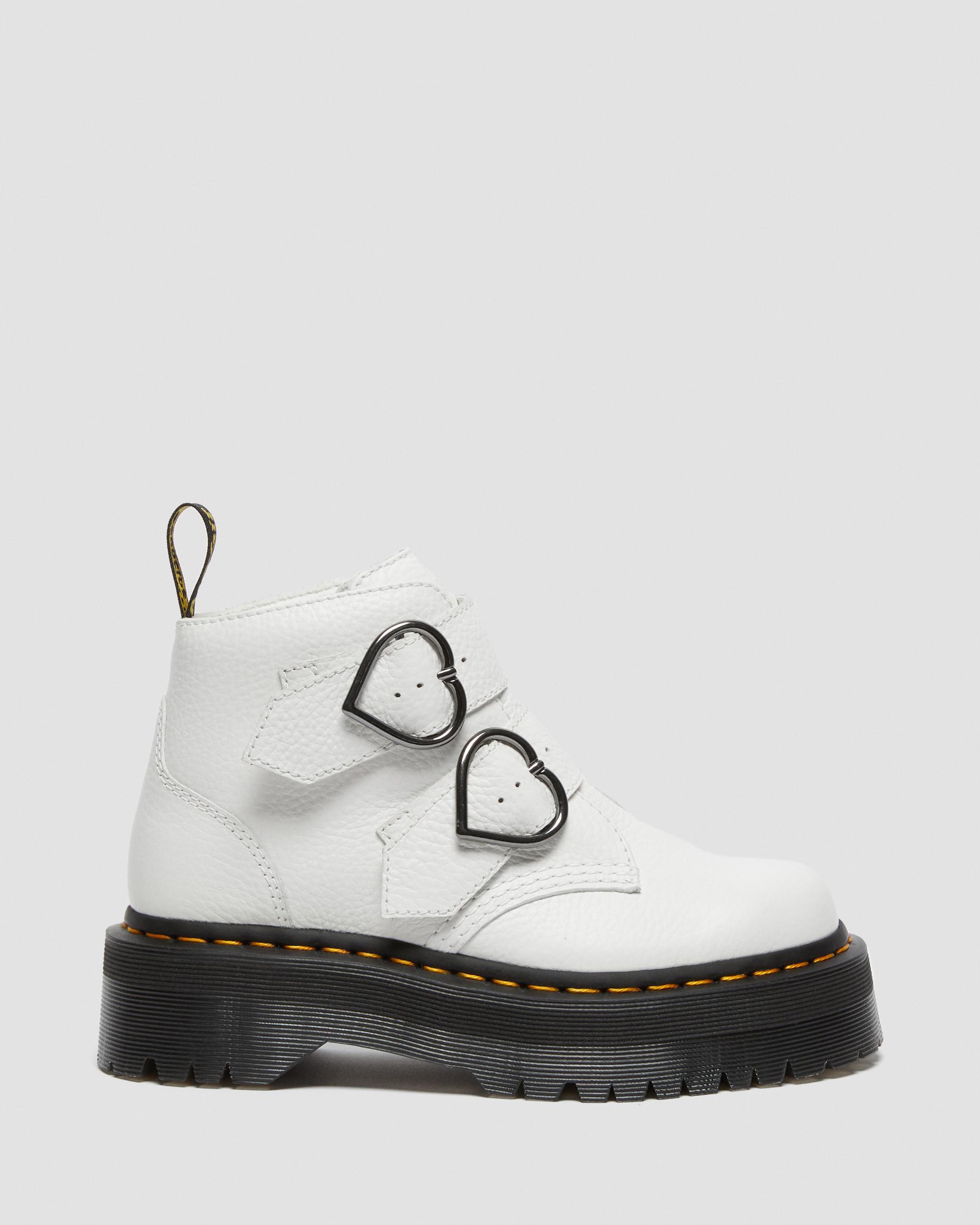 dr martens platform boots white