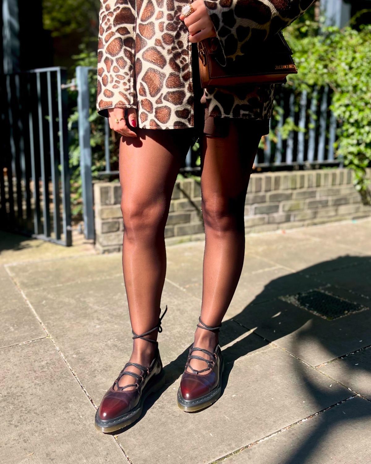 Martens Elphie Ii Leather Ballet Flats Shoes in Black Lyst