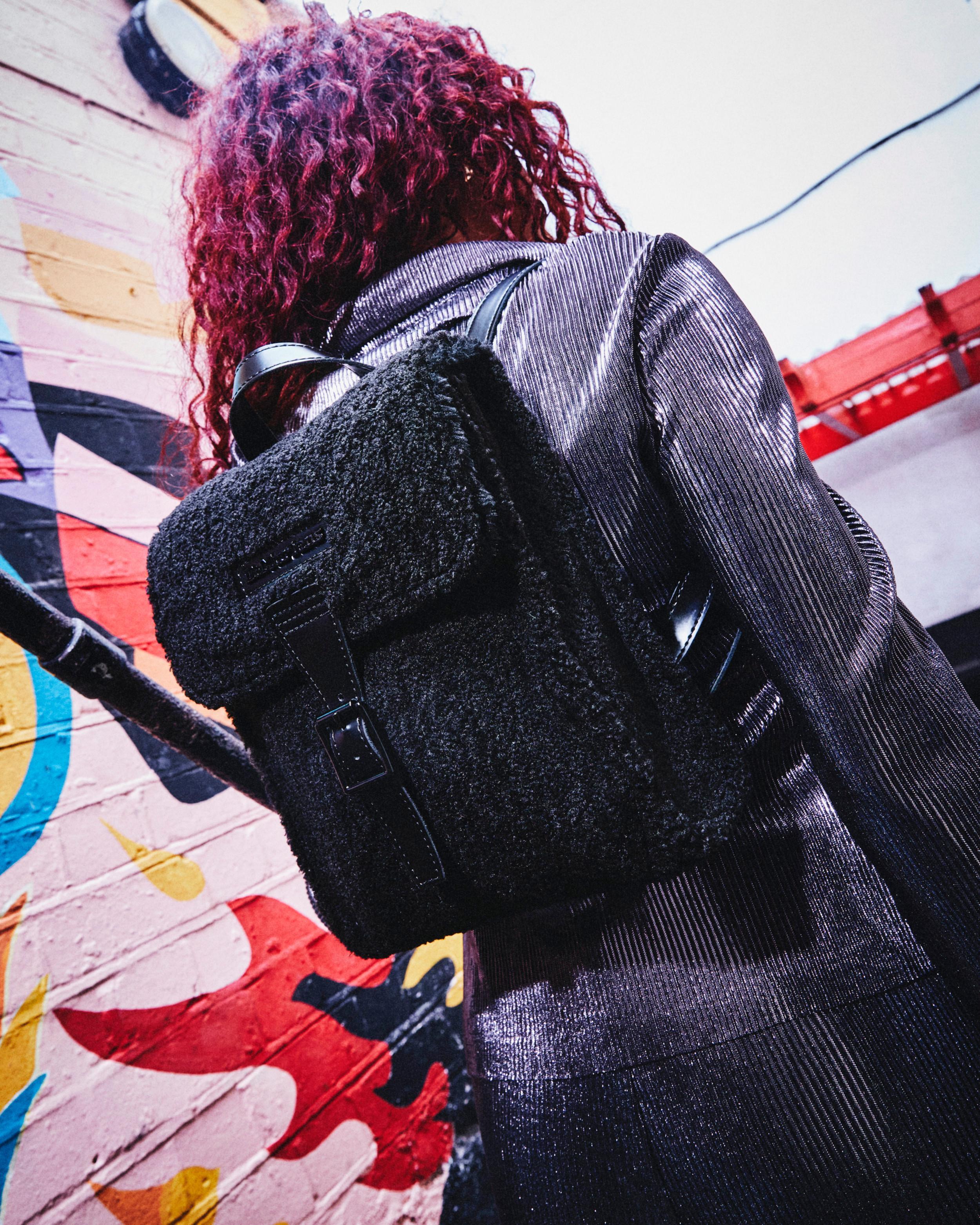 Kiev Smooth Leather Mini Backpack, Black