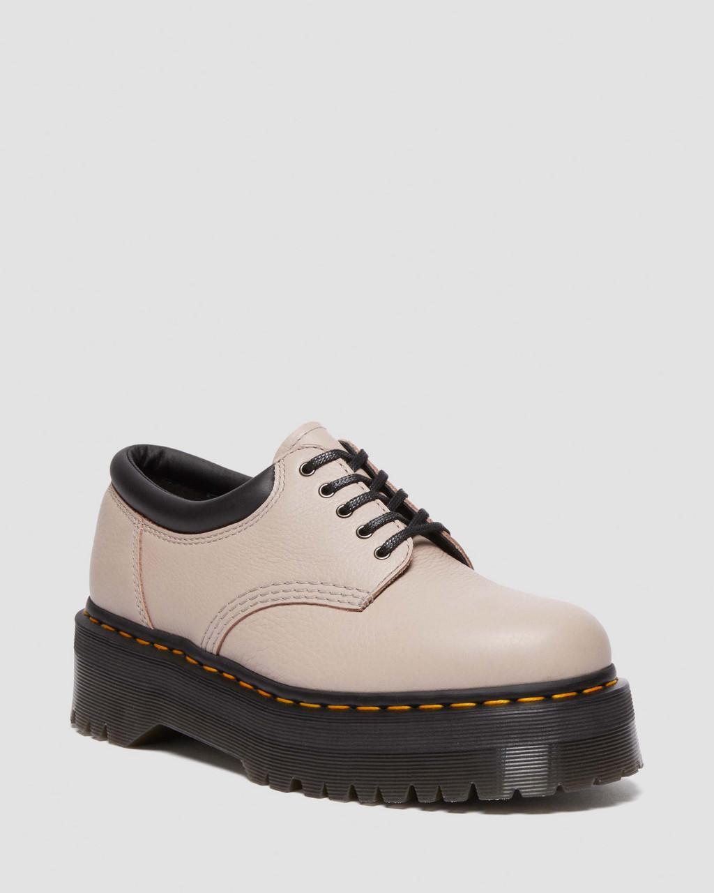 Dr. Martens 8053 Pisa Leather Platform Casual Shoes in White for Men | Lyst