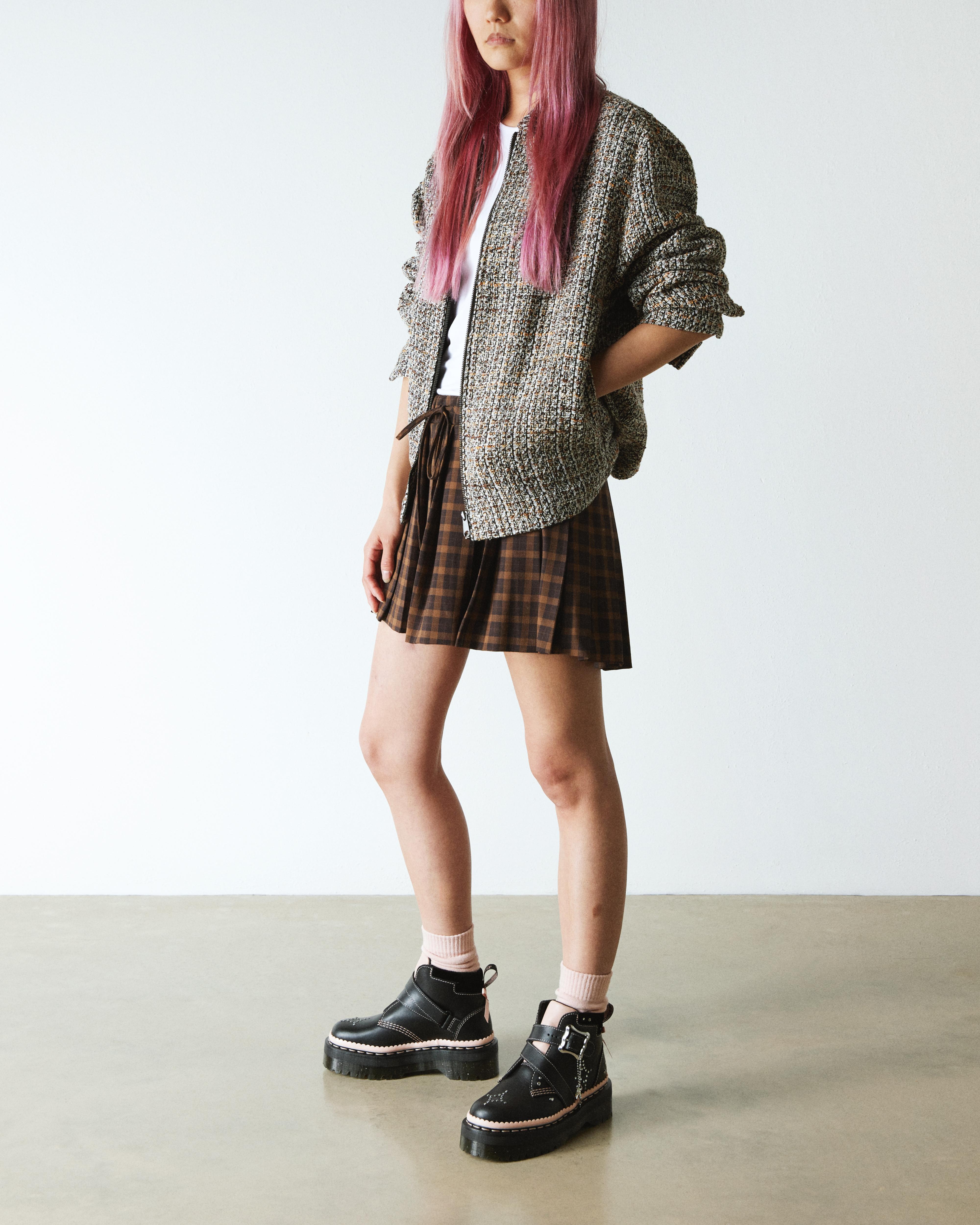 Dr. Martens Caitie Leather Buckle Platform Boots in Black | Lyst