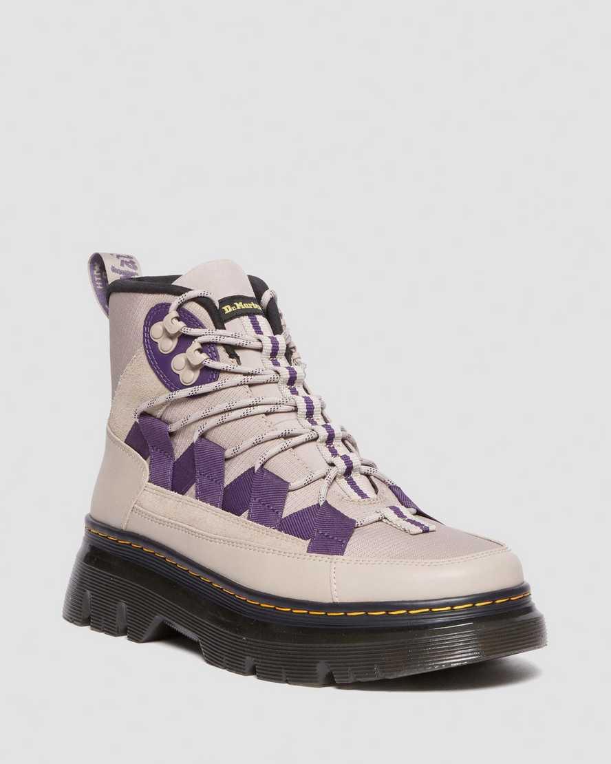 新品 Dr.Martens BOURY BONE White UK3 Dr. Martens Boury Poly & Leather Casual Boots in Bone