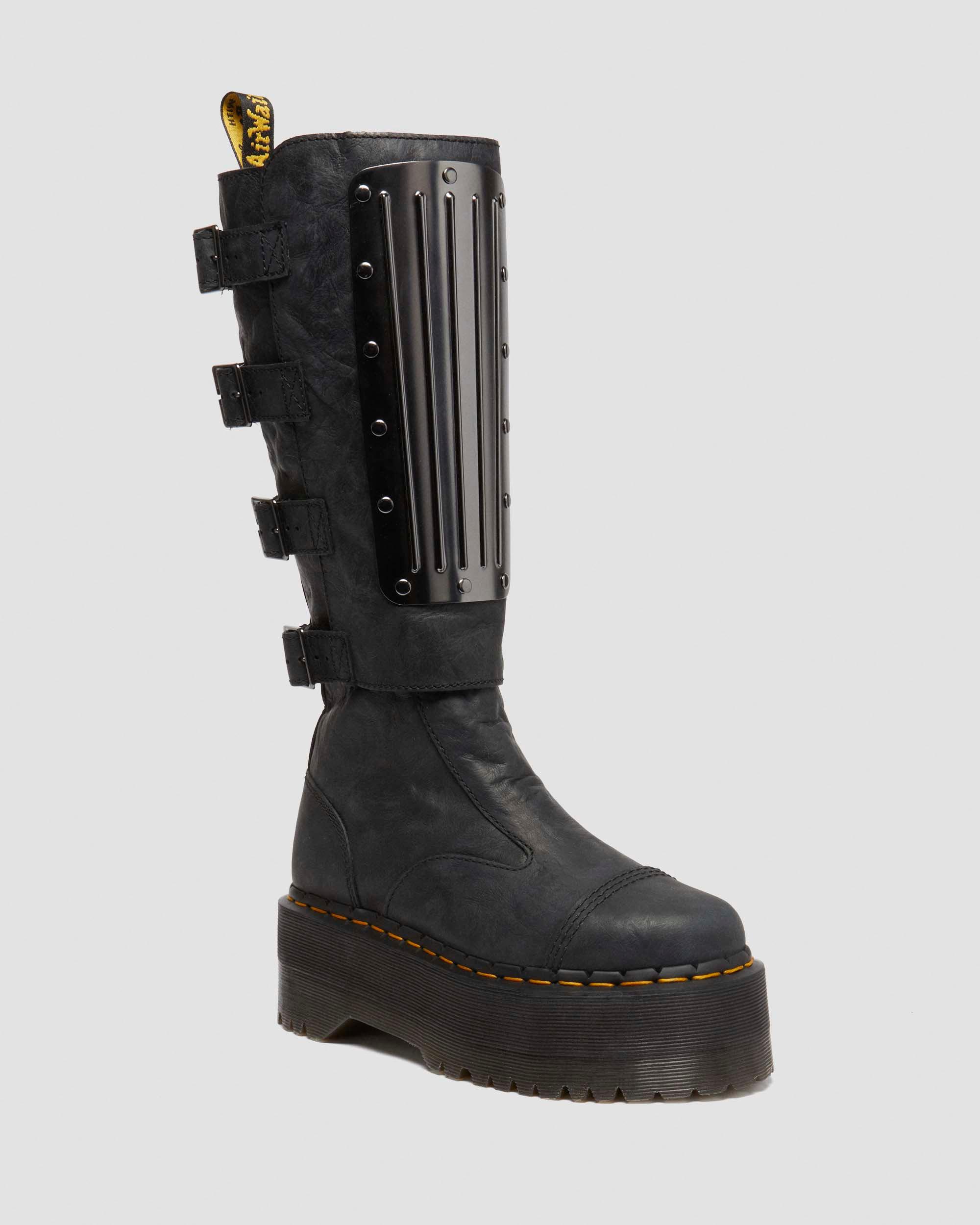 Dr. Martens Jadon Max Boot Hi Buckle Platforms in Black Lyst