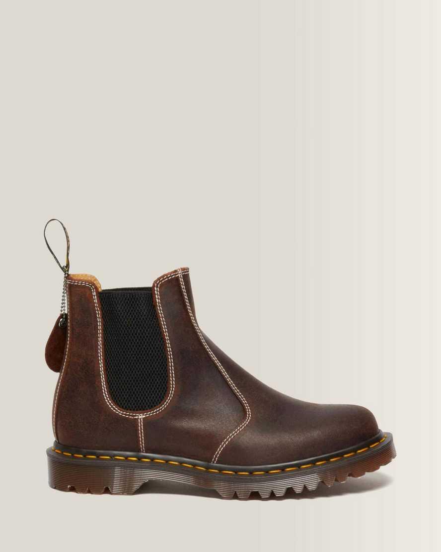 Dr. Martens 2976 Wax Commander Leather Chelsea Boots in Brown for