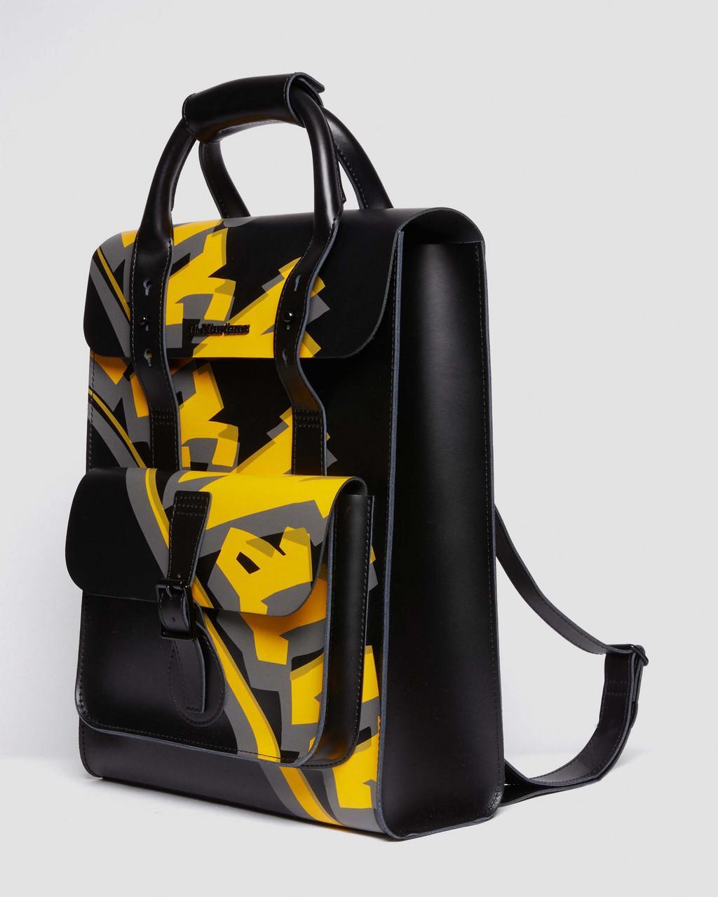 Dr. Martens Airwair Print Leather Backpack in Black for Men | Lyst