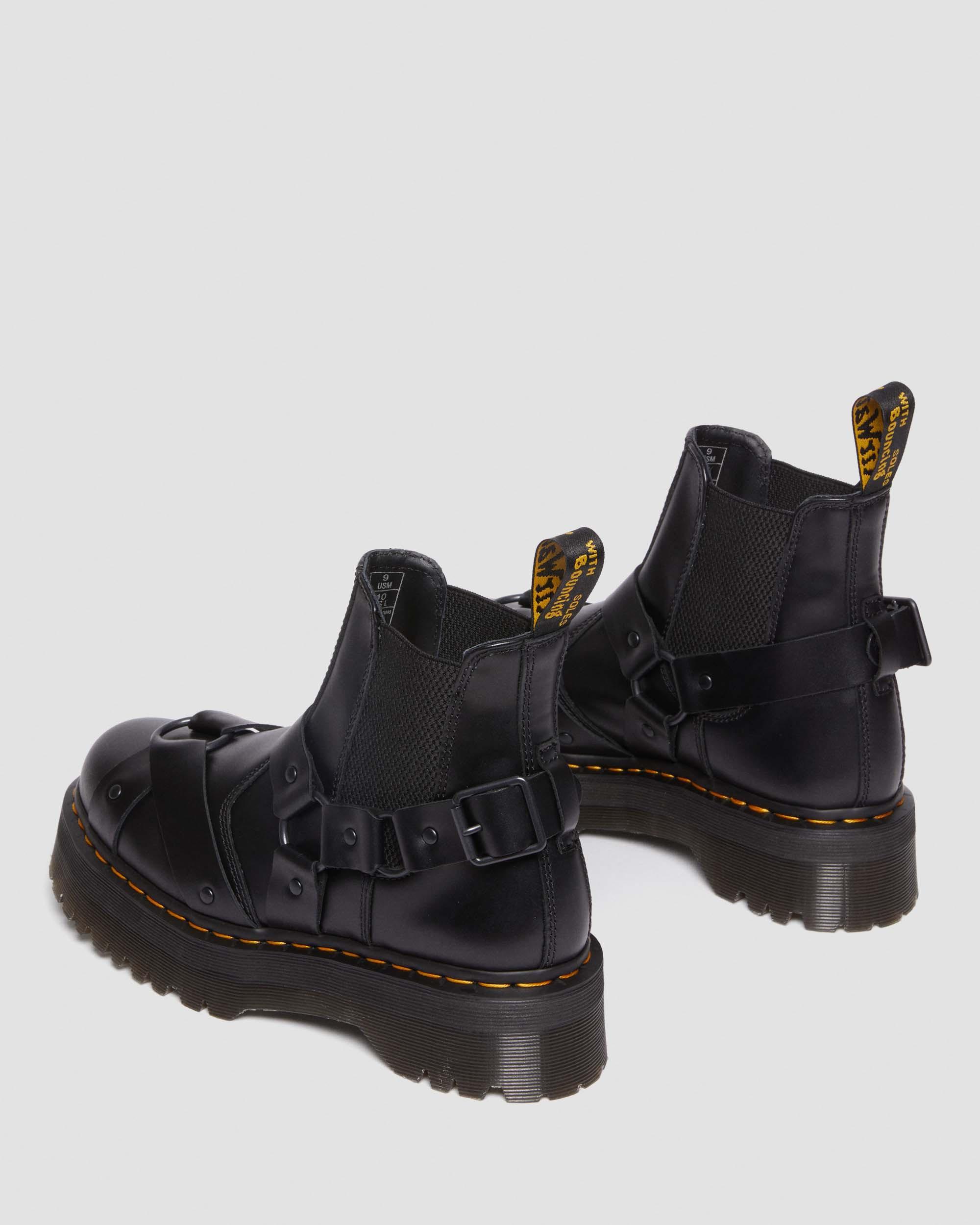 Dr. Martens 2976 Harness Leather Platform Chelsea Boots in Black for Men |  Lyst