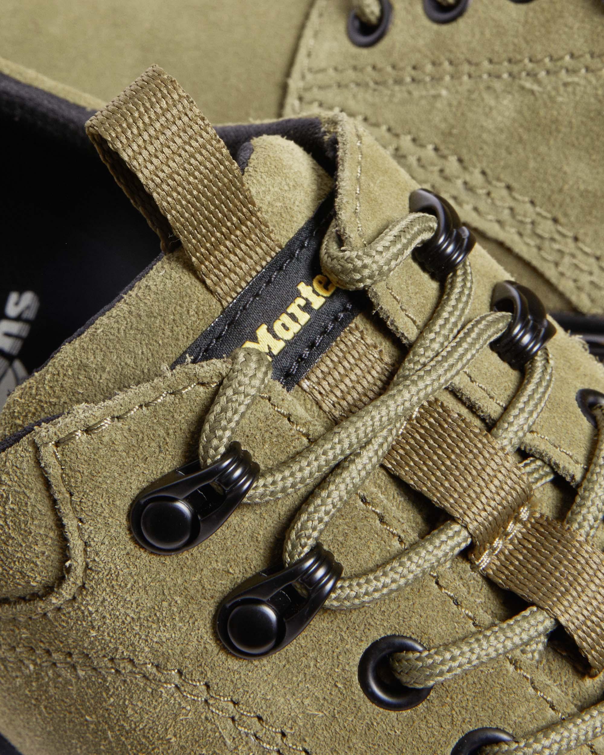 靴 Dr. Martens Reeder Suede DMS Olive UK8 Dr. Martens Men's Reeder Dms Olive E.H Suede '24 | Etrias Brands