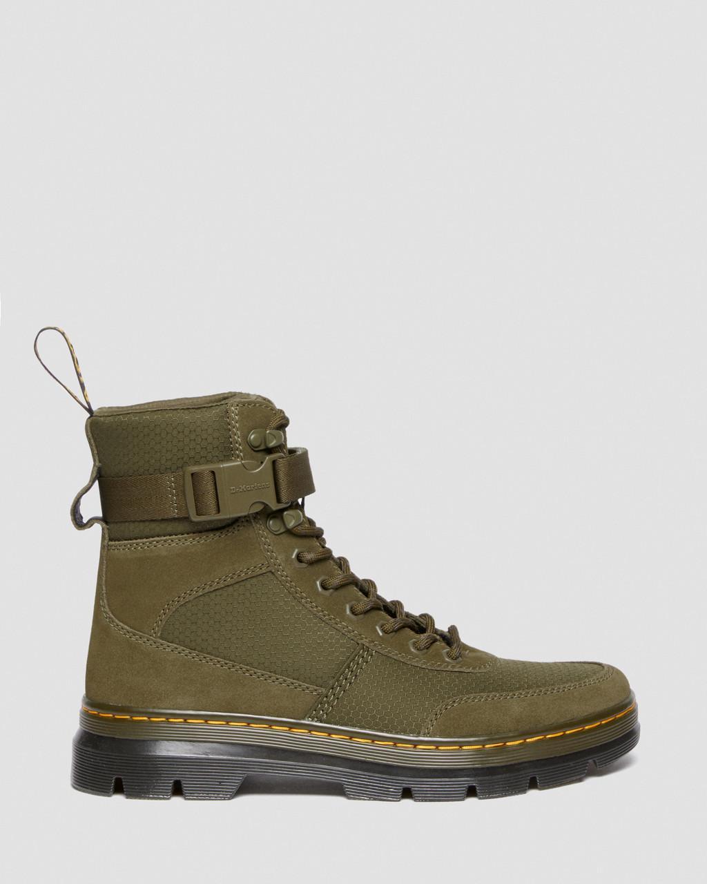 Dr. Martens Combs Tech Suede Nylon Casual Boots in Green for Men Lyst