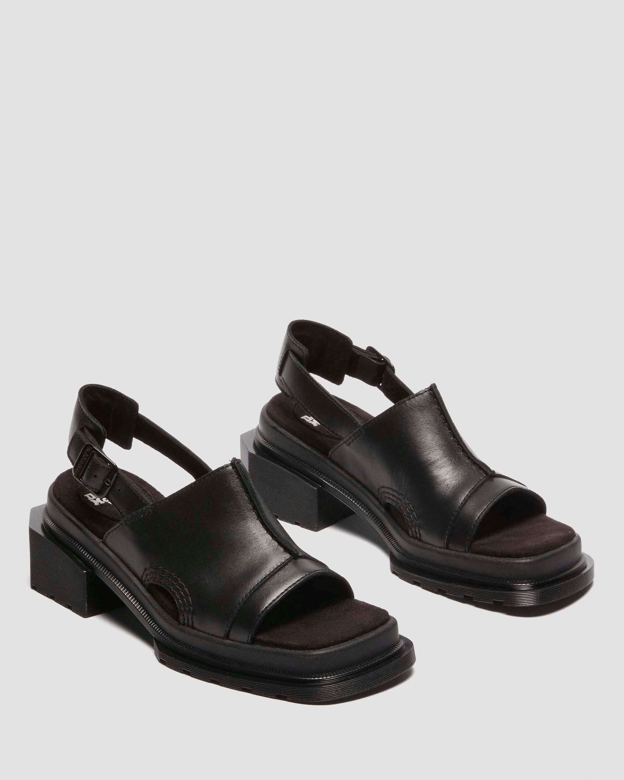 Dr. Martens Maybole Wanama Leather Sandals in Black | Lyst