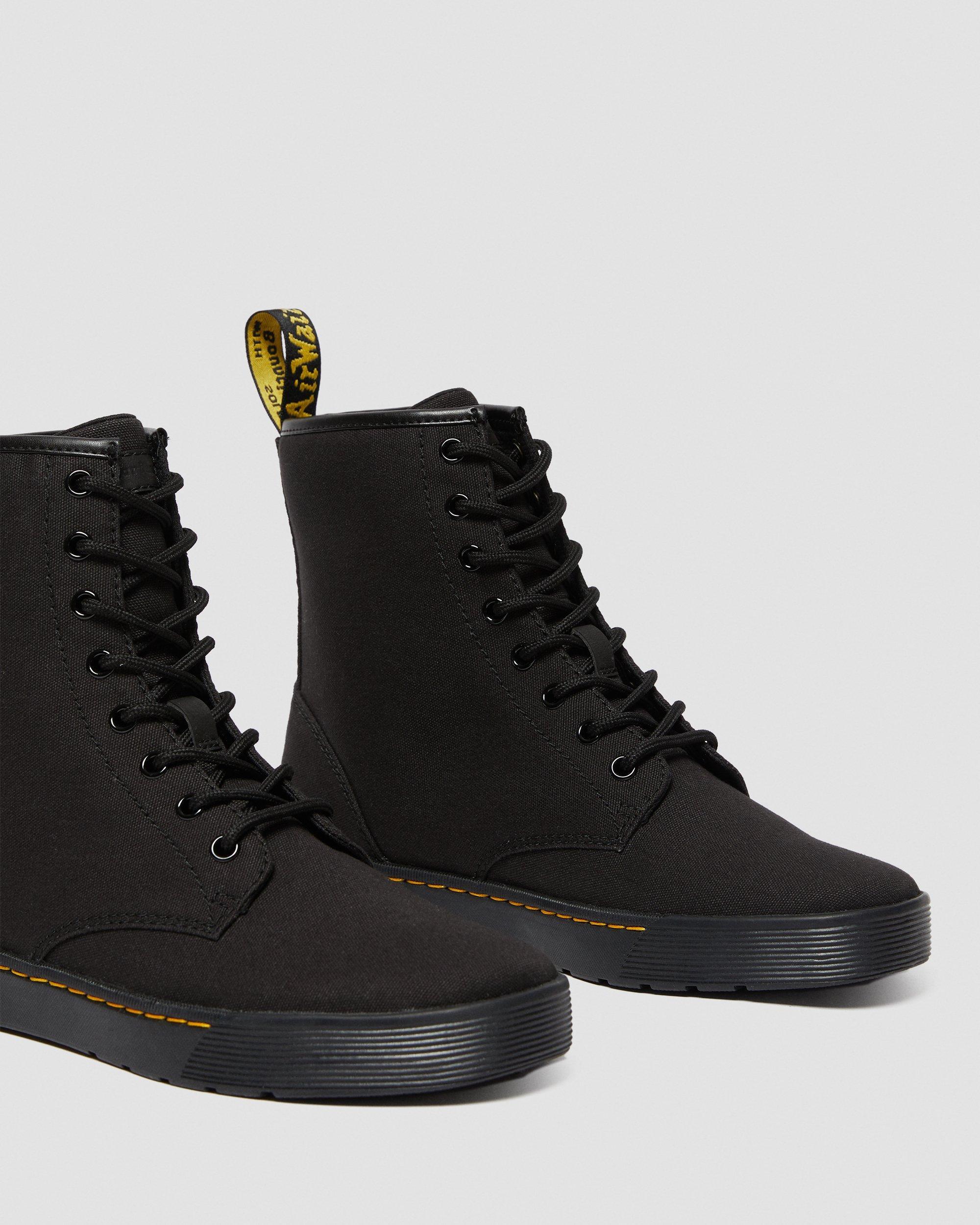 cairo canvas lace up boots