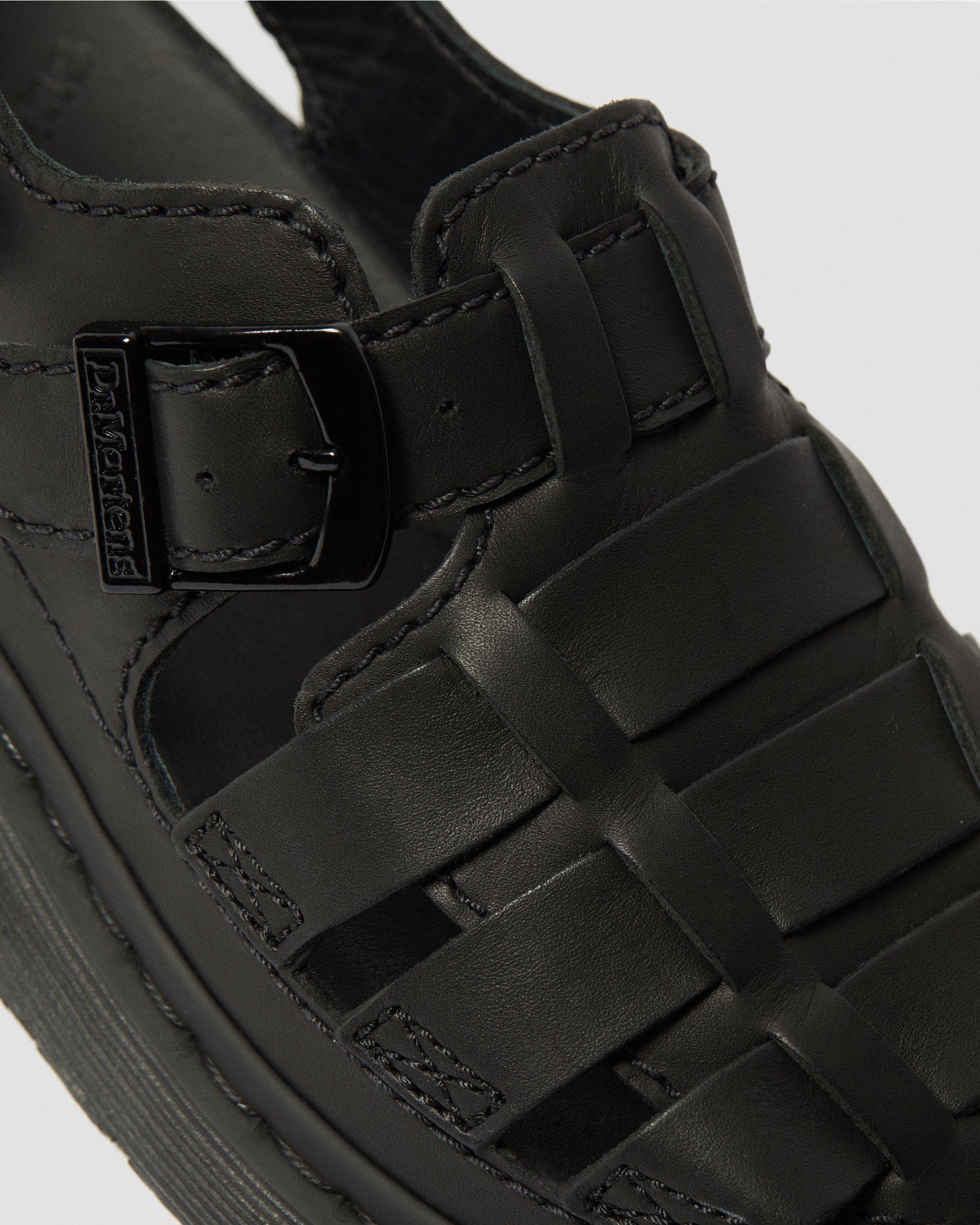 mono leather fisherman sandals