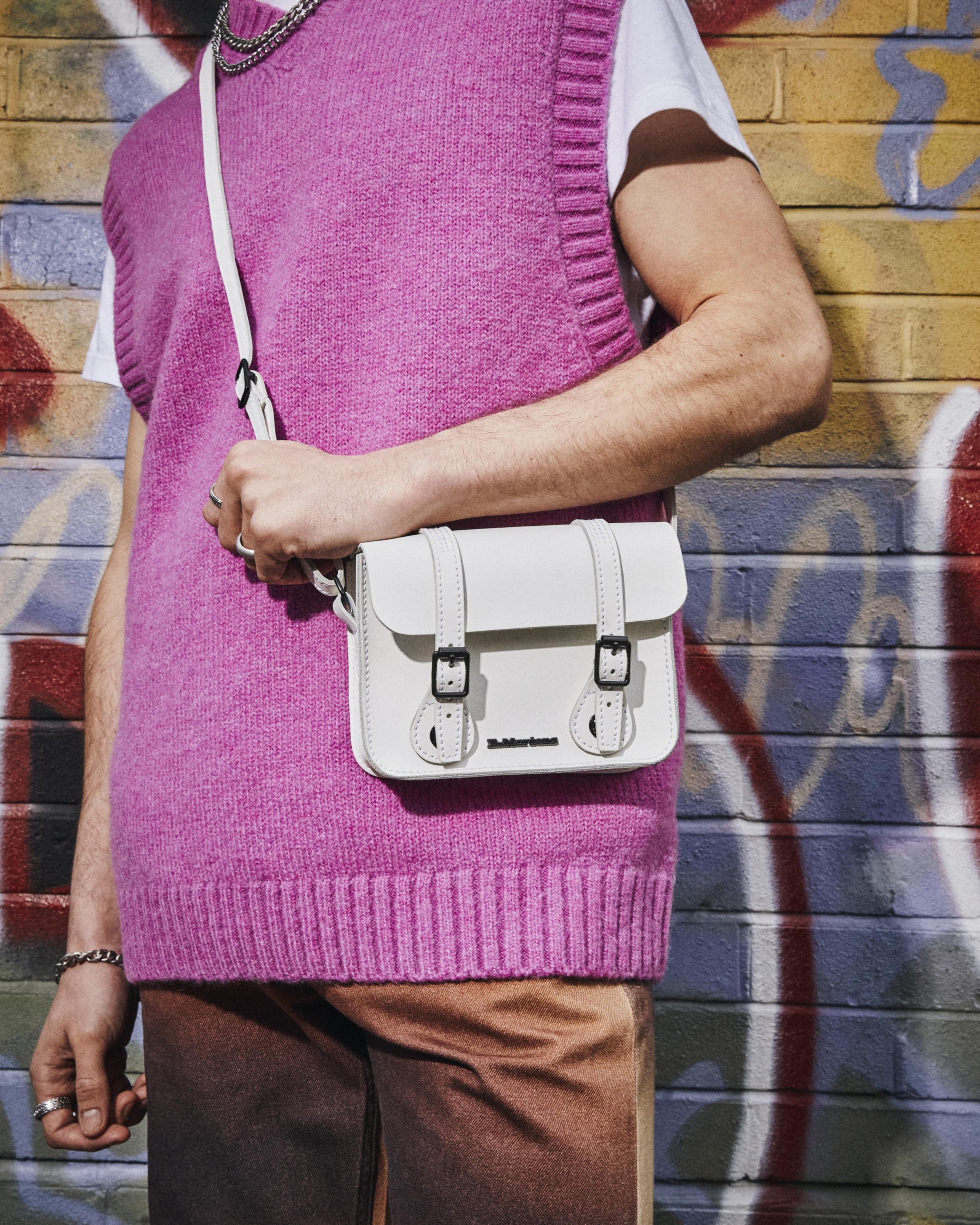 Dr. Martens 7" Leather Satchel in White | Lyst UK