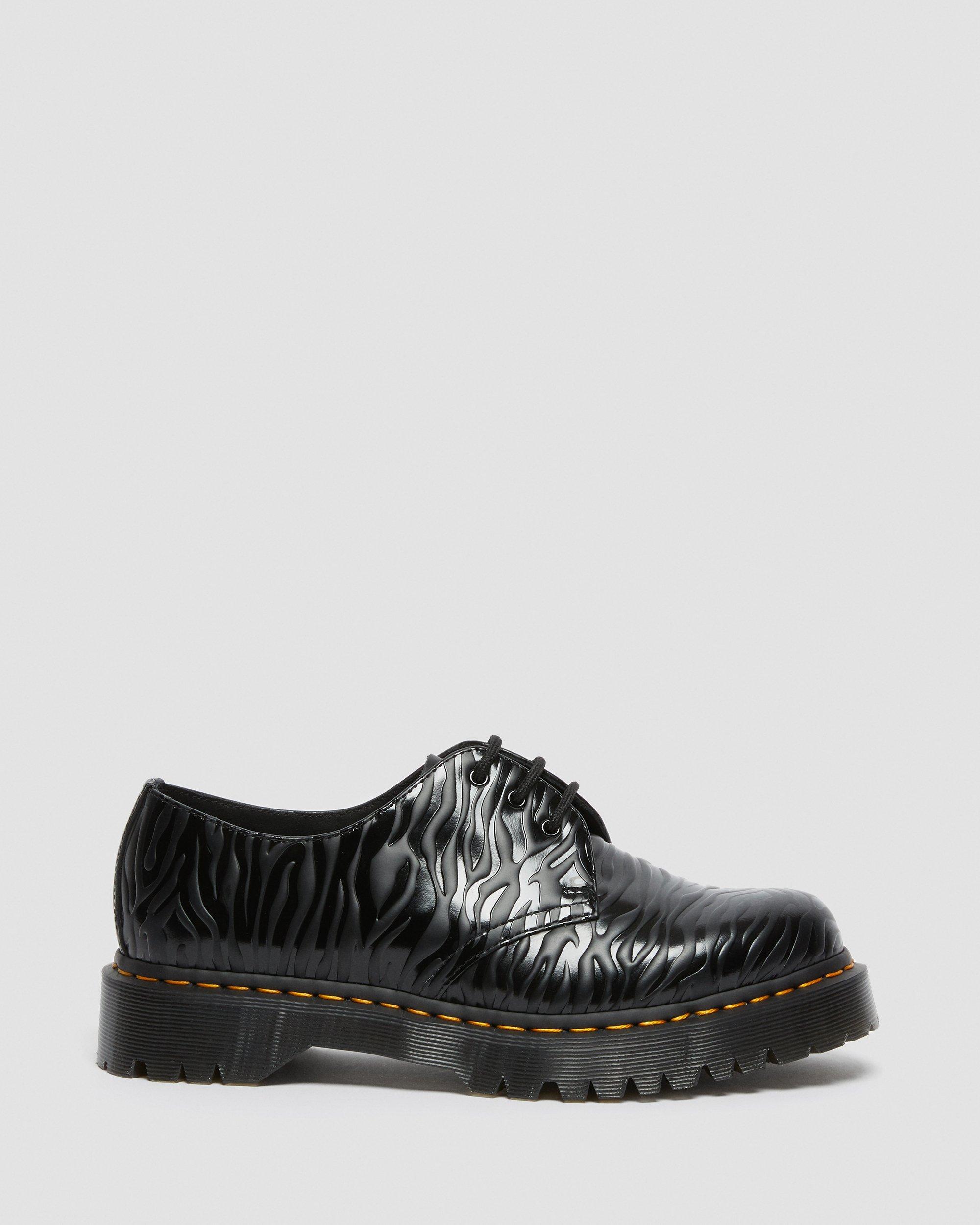 1461 zebra emboss smooth leather shoes