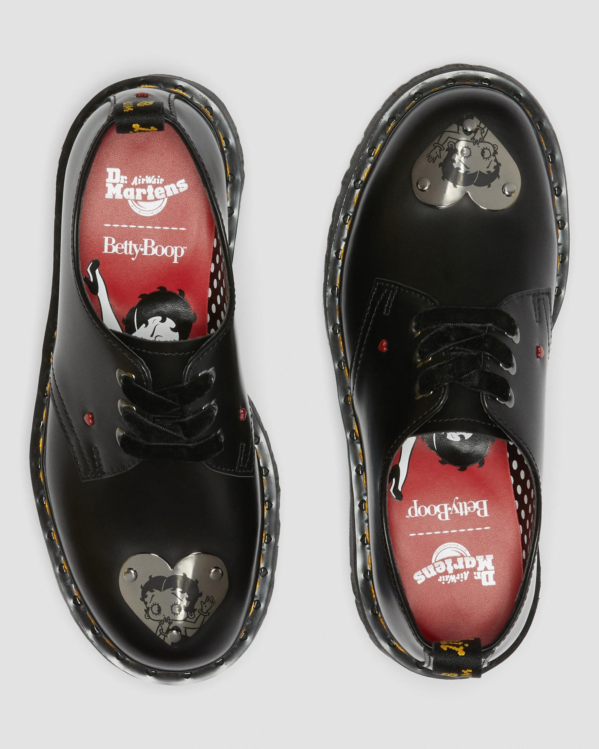 Dr. Martens 1461 Betty Boop Leather Platform Shoes in Black for Men | Lyst