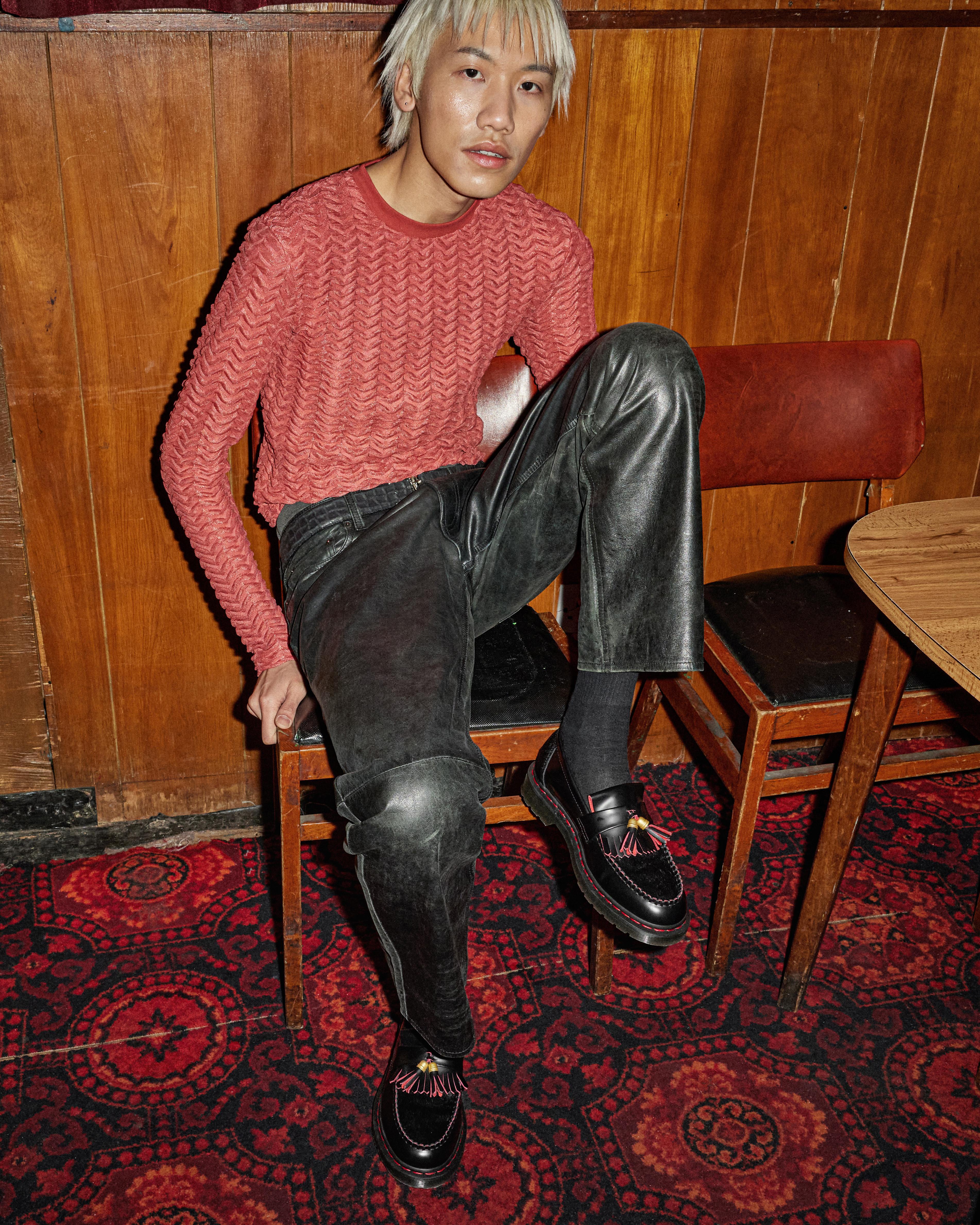 Dr. Martens Smooth Slice Leather Adrian Year Of The Dragon Hair-on