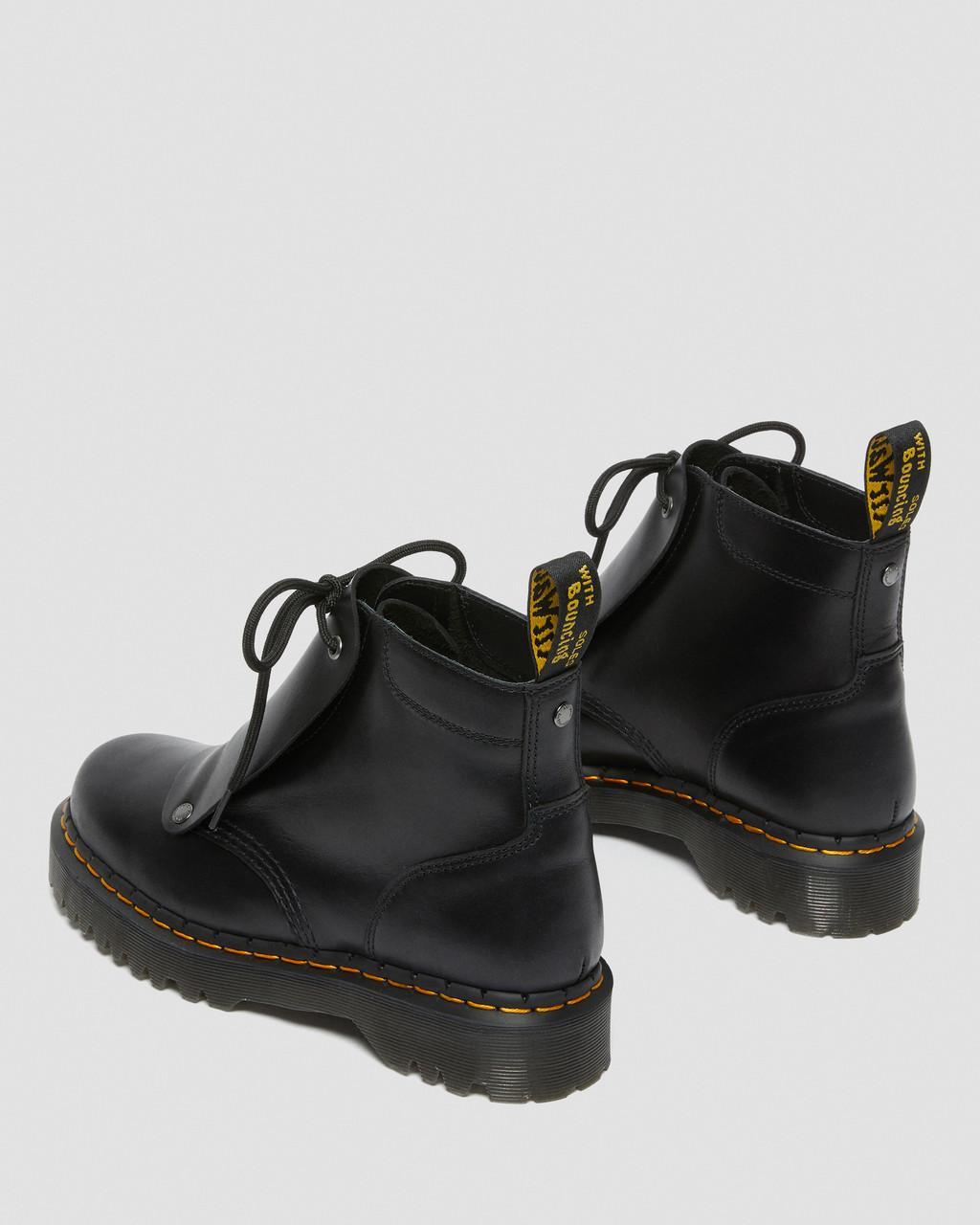 Dr. Martens 101 Bex Lace Cover Leather Ankle Boots in Black for Men | Lyst