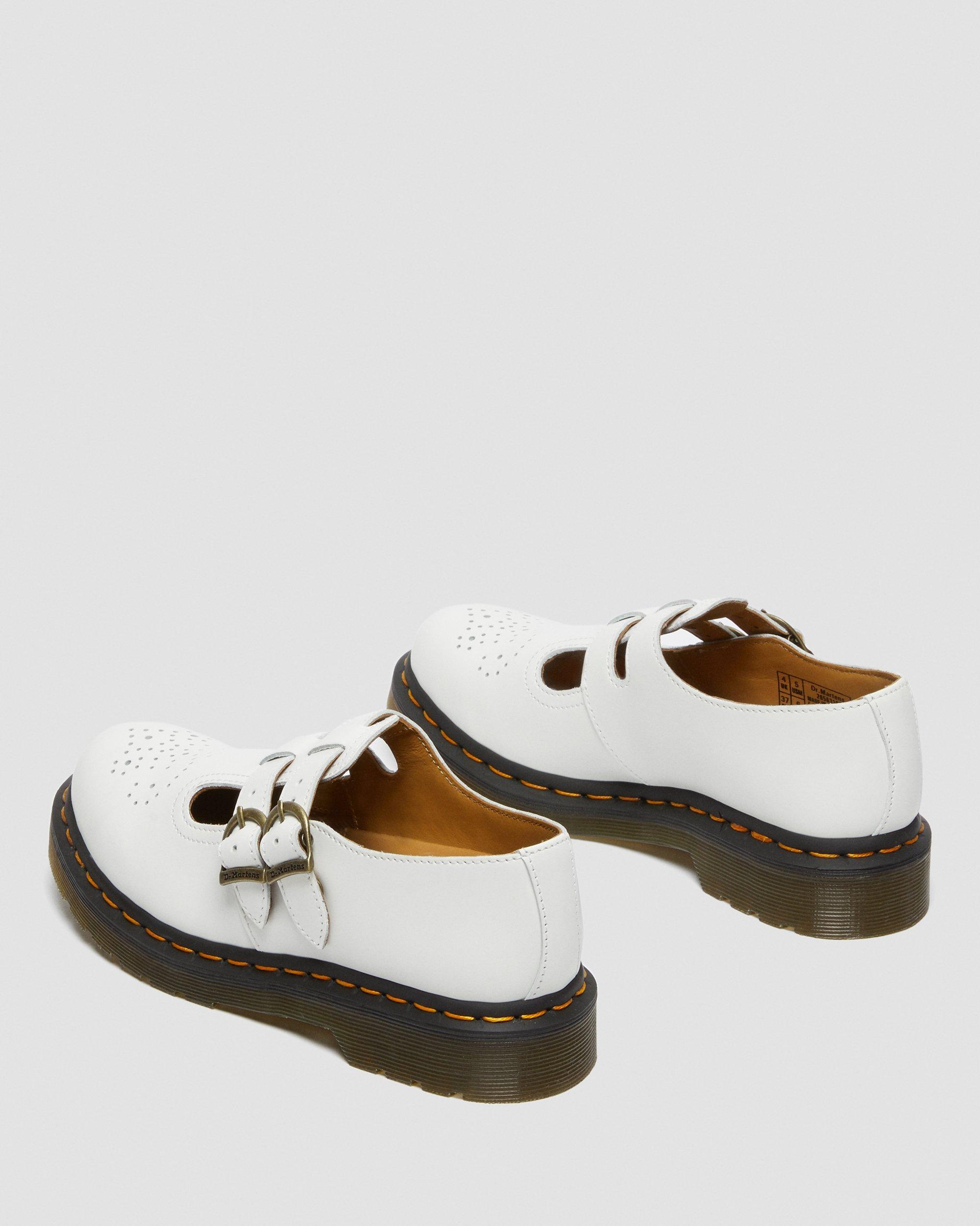 Dr. Martens 8065 Smooth Leather Mary Jane Shoes in White - Lyst