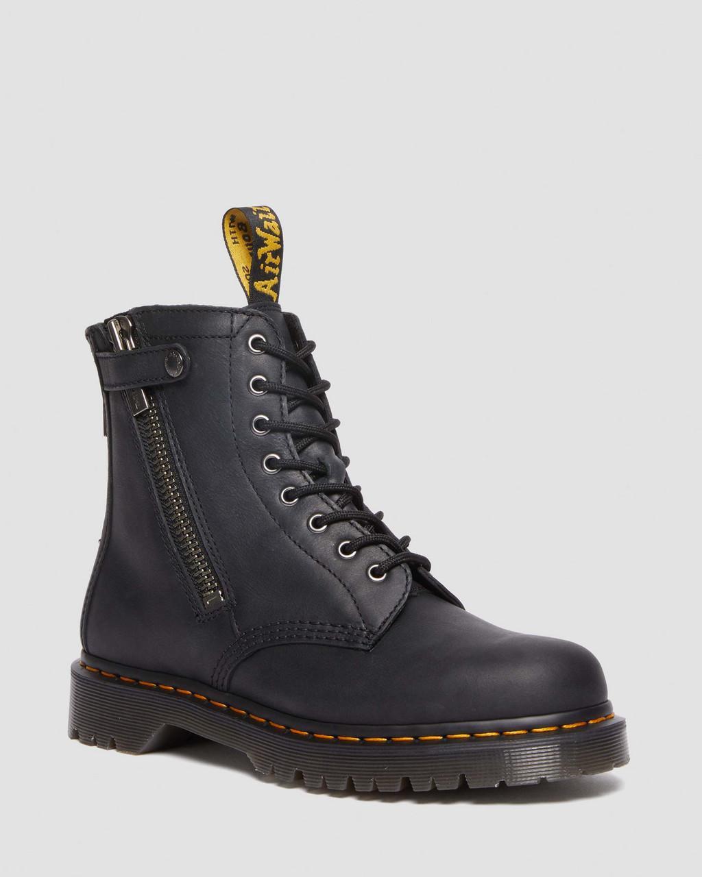 Dr. Martens 1460 Alternative Full Grain Leather Lace Up Boots in Black |  Lyst