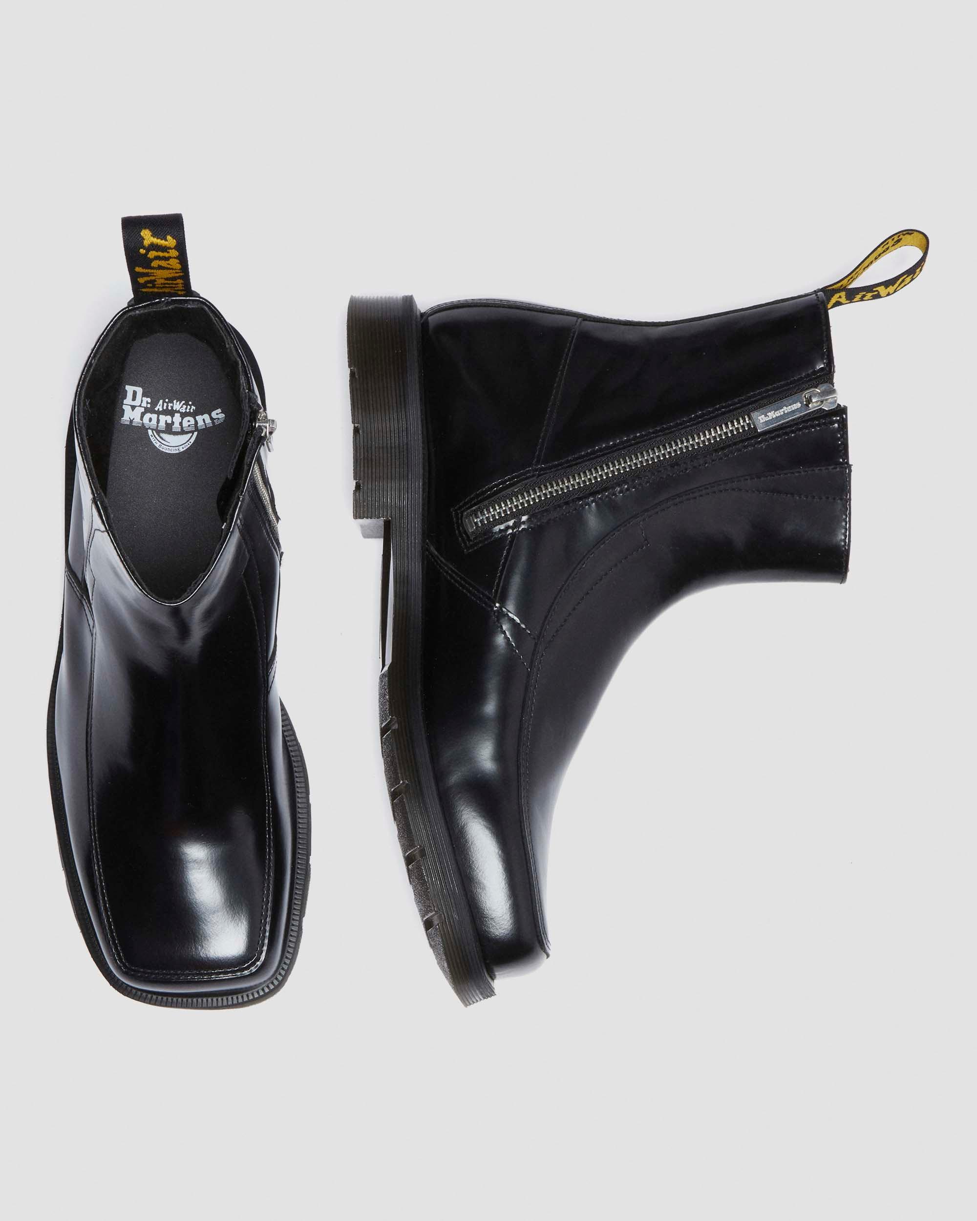 Dr. Martens Durrow Zip Buttero Leather Chelsea Boots in Black | Lyst