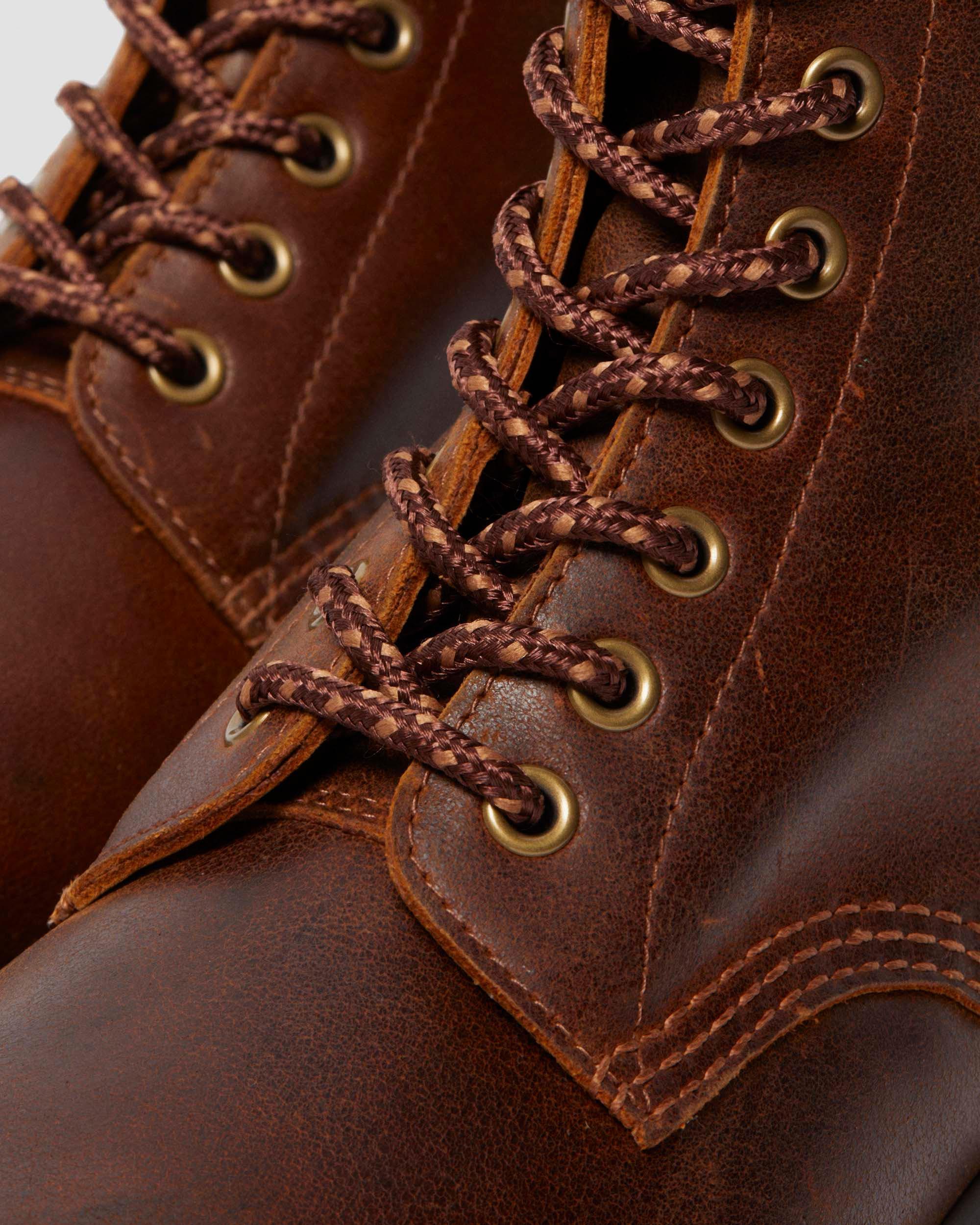 Dr martens - brown leather '1460 kolbert' lace up boots sales