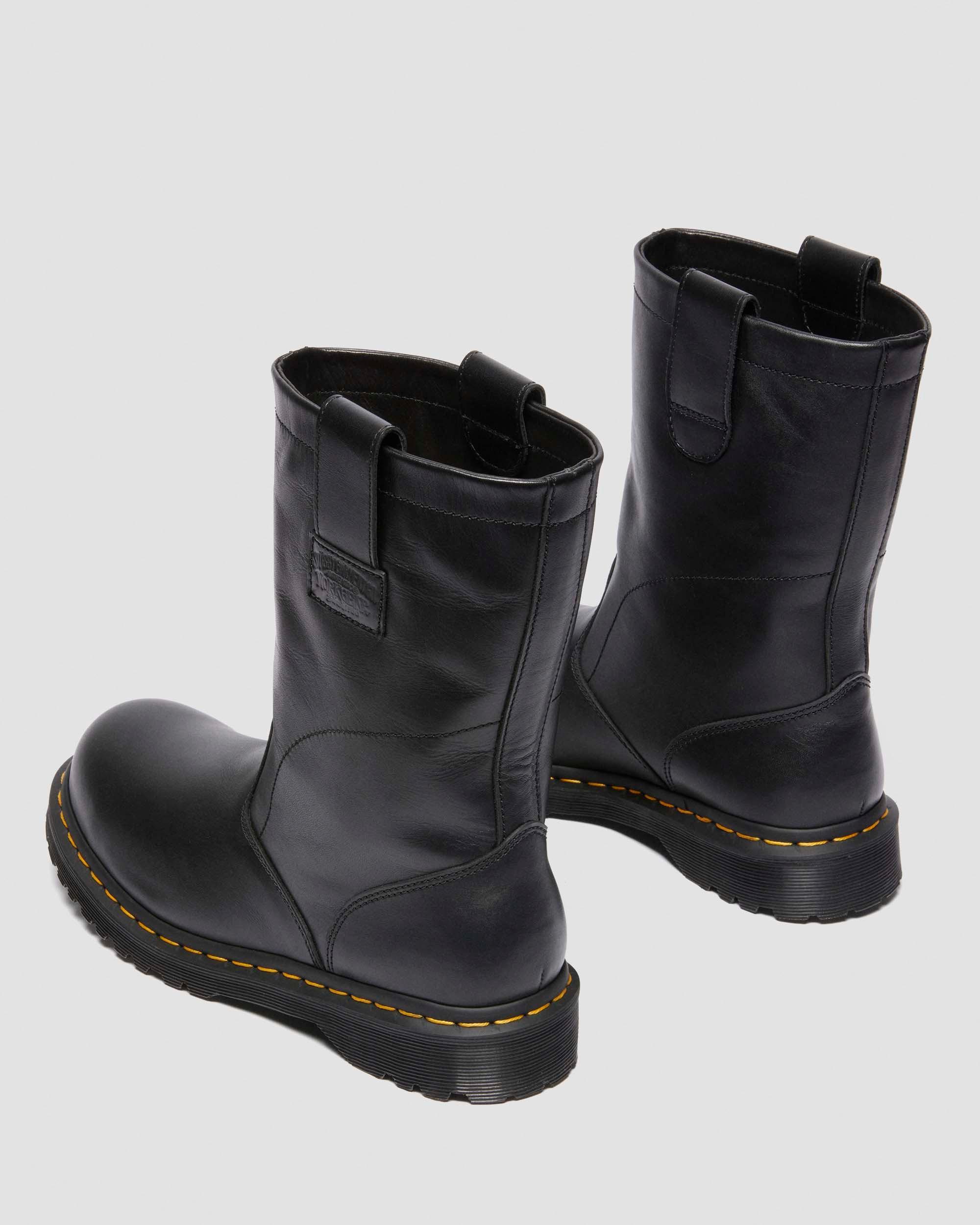 Dr. Martens 2295 Decon Stüssy Leather Biker Boots in Black Dr. Martens 2295 Decon Stüssy Leather Biker Boots in Black