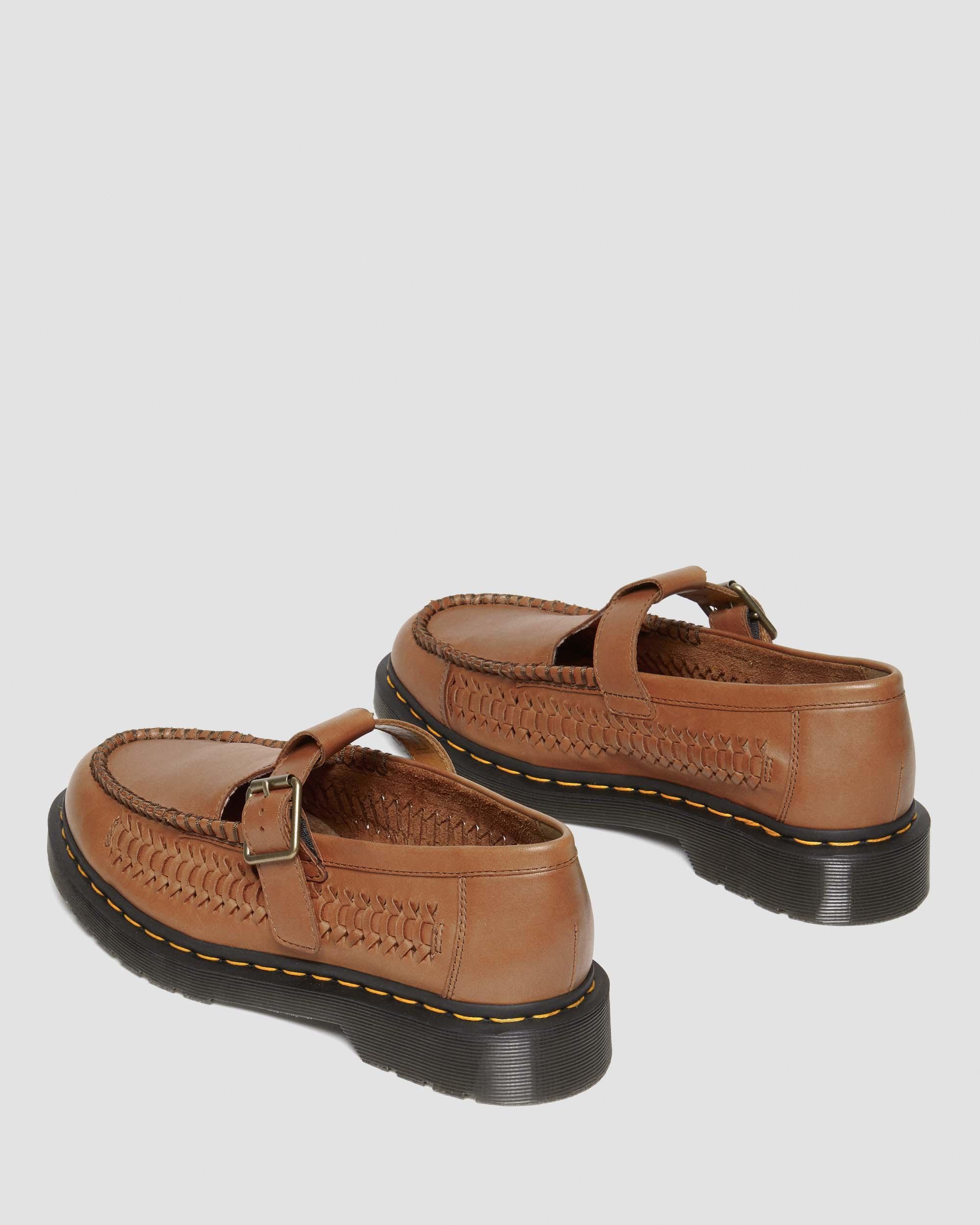 Dr. Martens Adrian T-bar Leather Mary Jane Shoes in Brown | Lyst