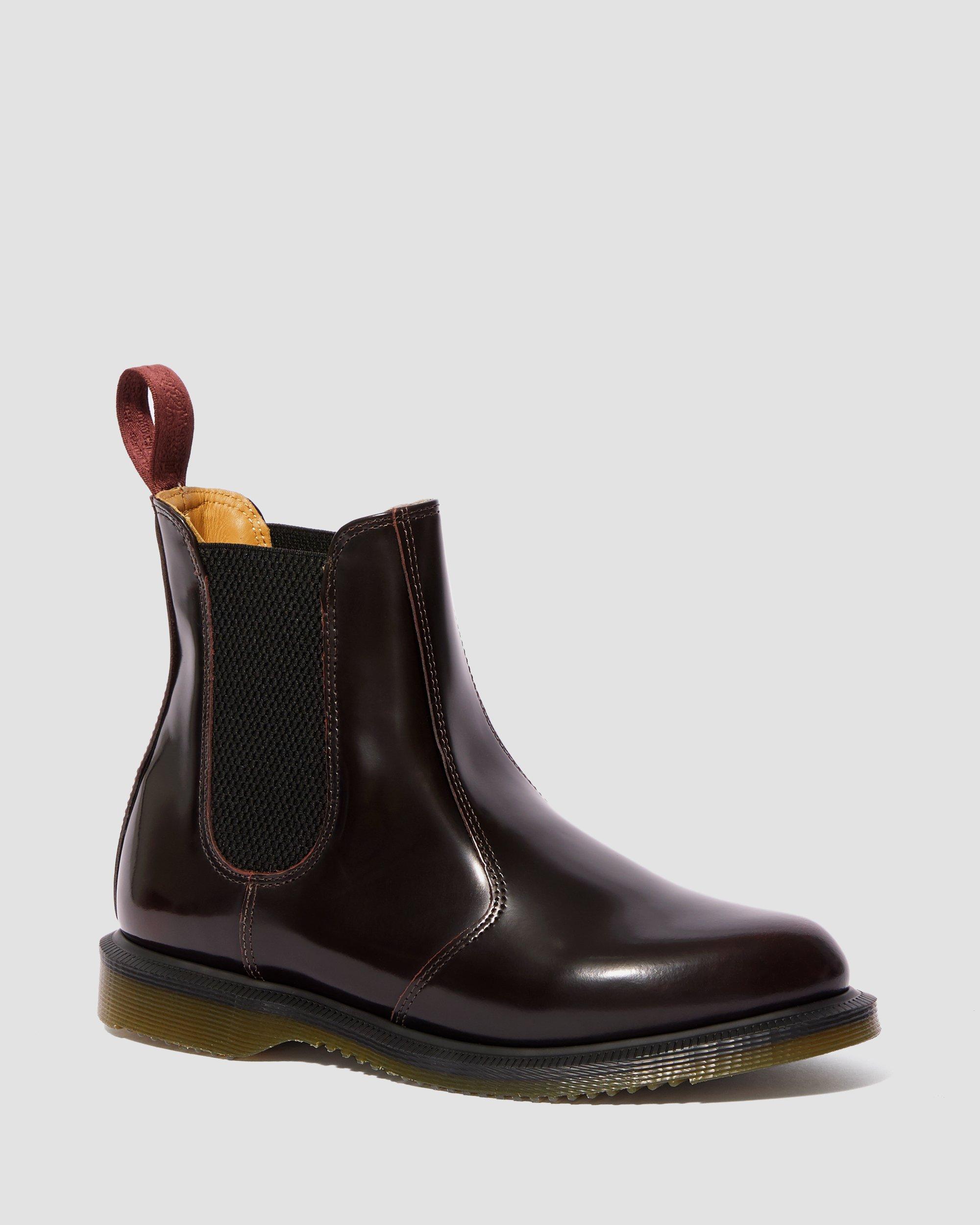 flora arcadia leather buckle chelsea boots