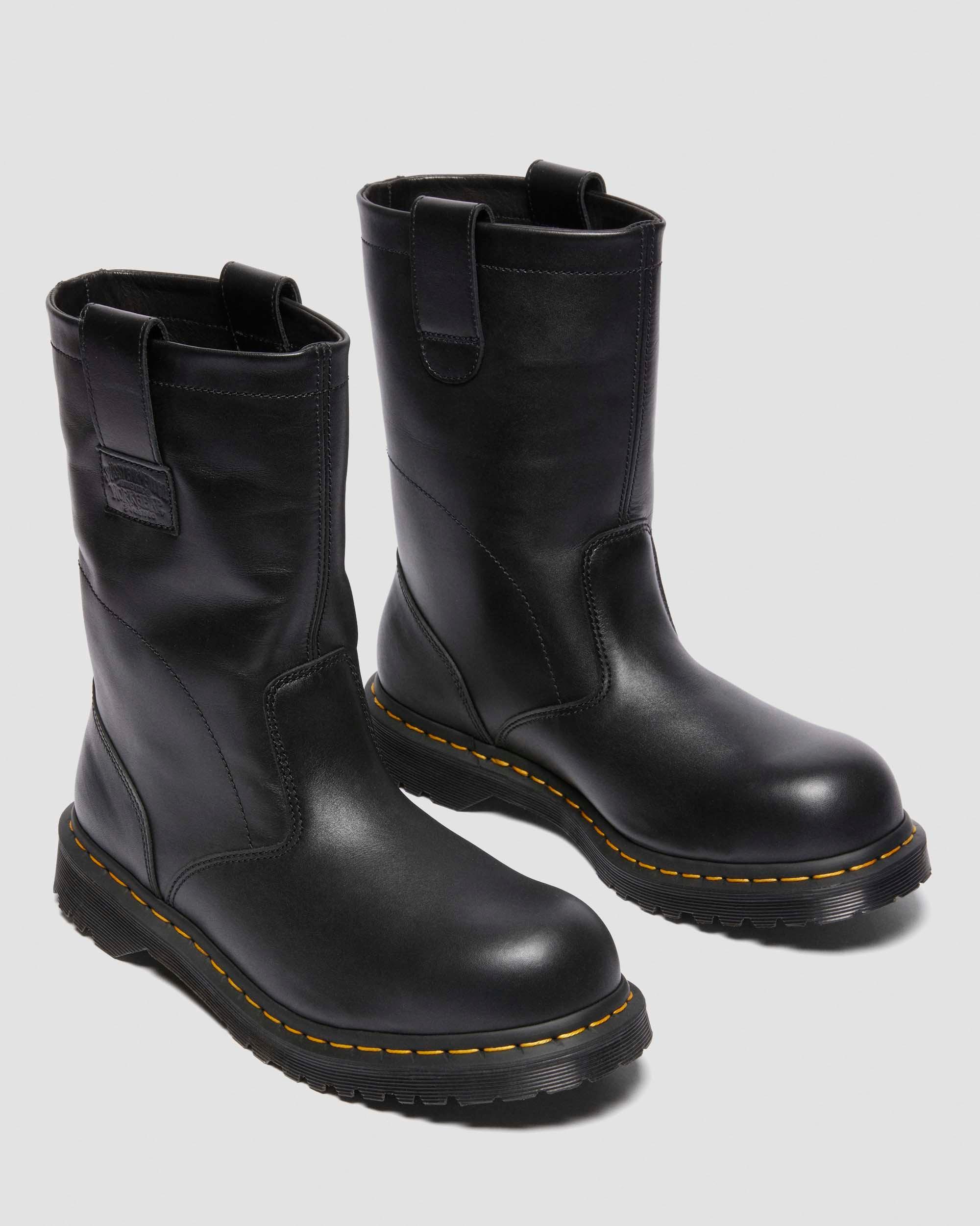 Dr. Martens 2295 Decon Stüssy Leather Biker Boots in Black Dr. Martens 2295 Decon Stüssy Leather Biker Boots in Black