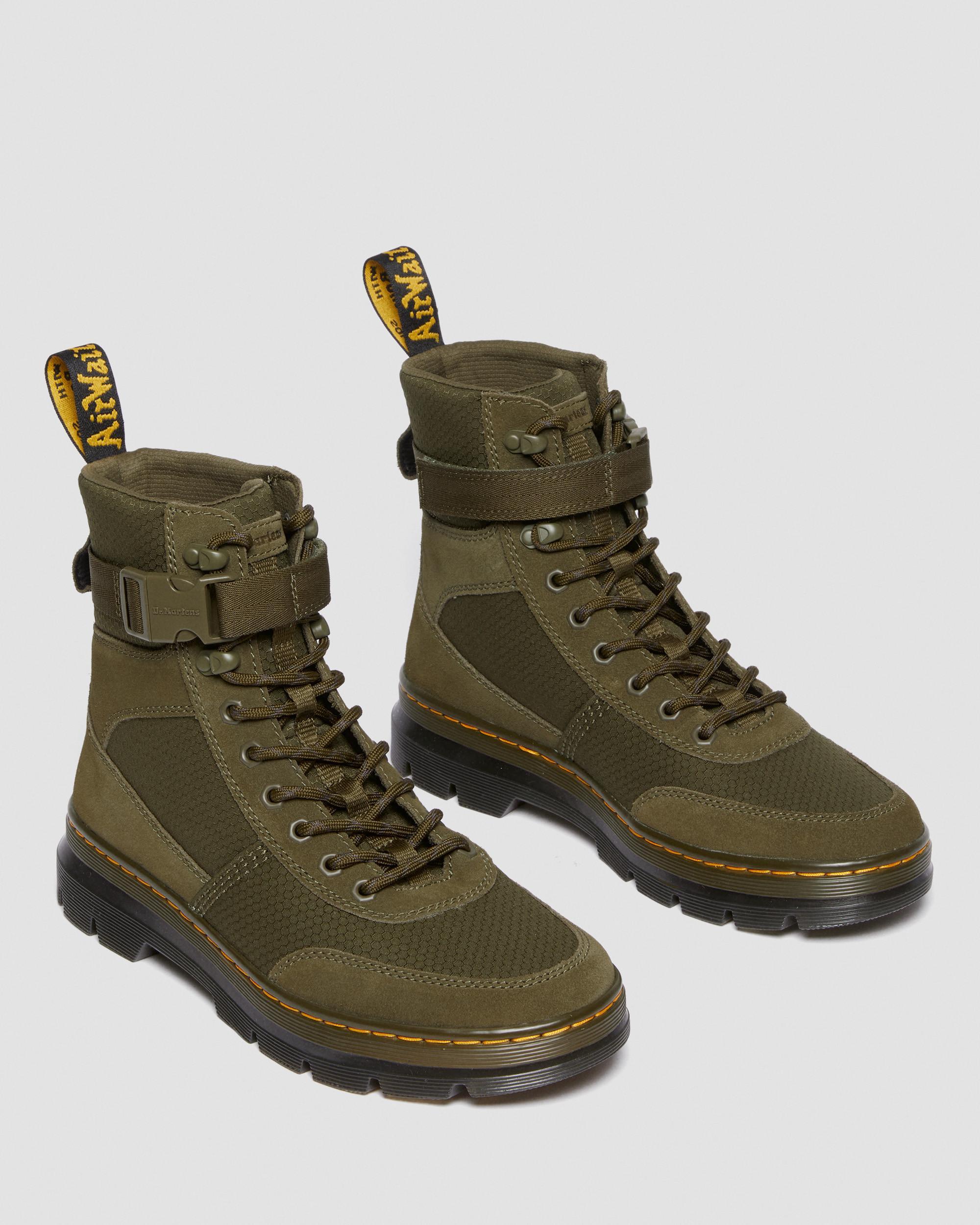 Dr. Martens Combs Tech Suede Nylon Casual Boots in Green for Men Lyst UK