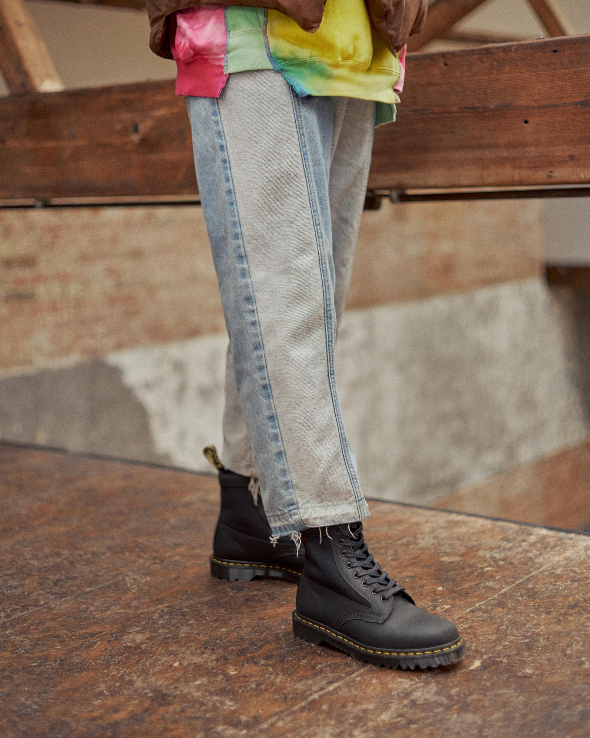 1460 black cavalier leather boots