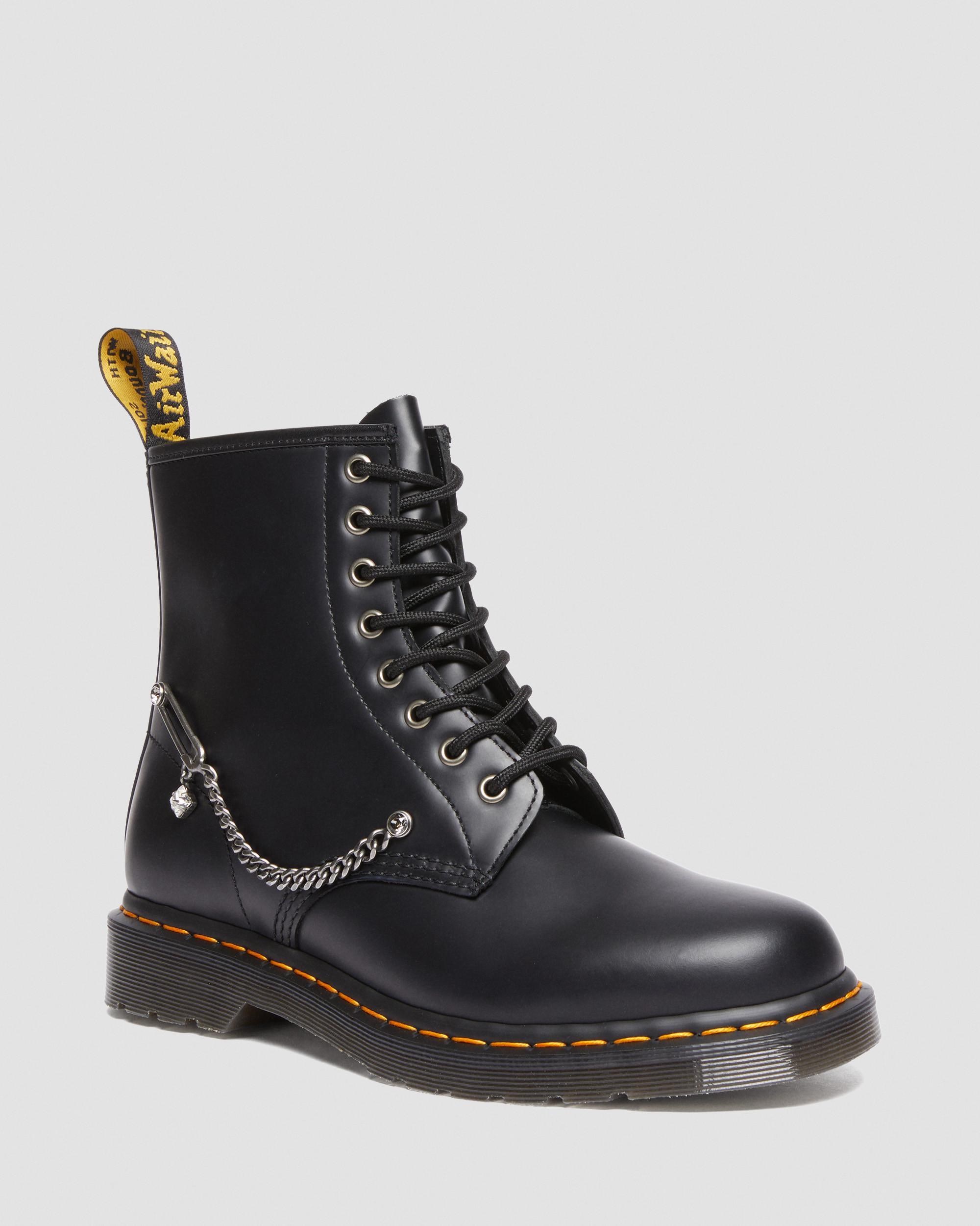 Dr. Martens Leather 1460 ​embellished With Crystals From Swarovski® Boots  in Black for Men | Lyst