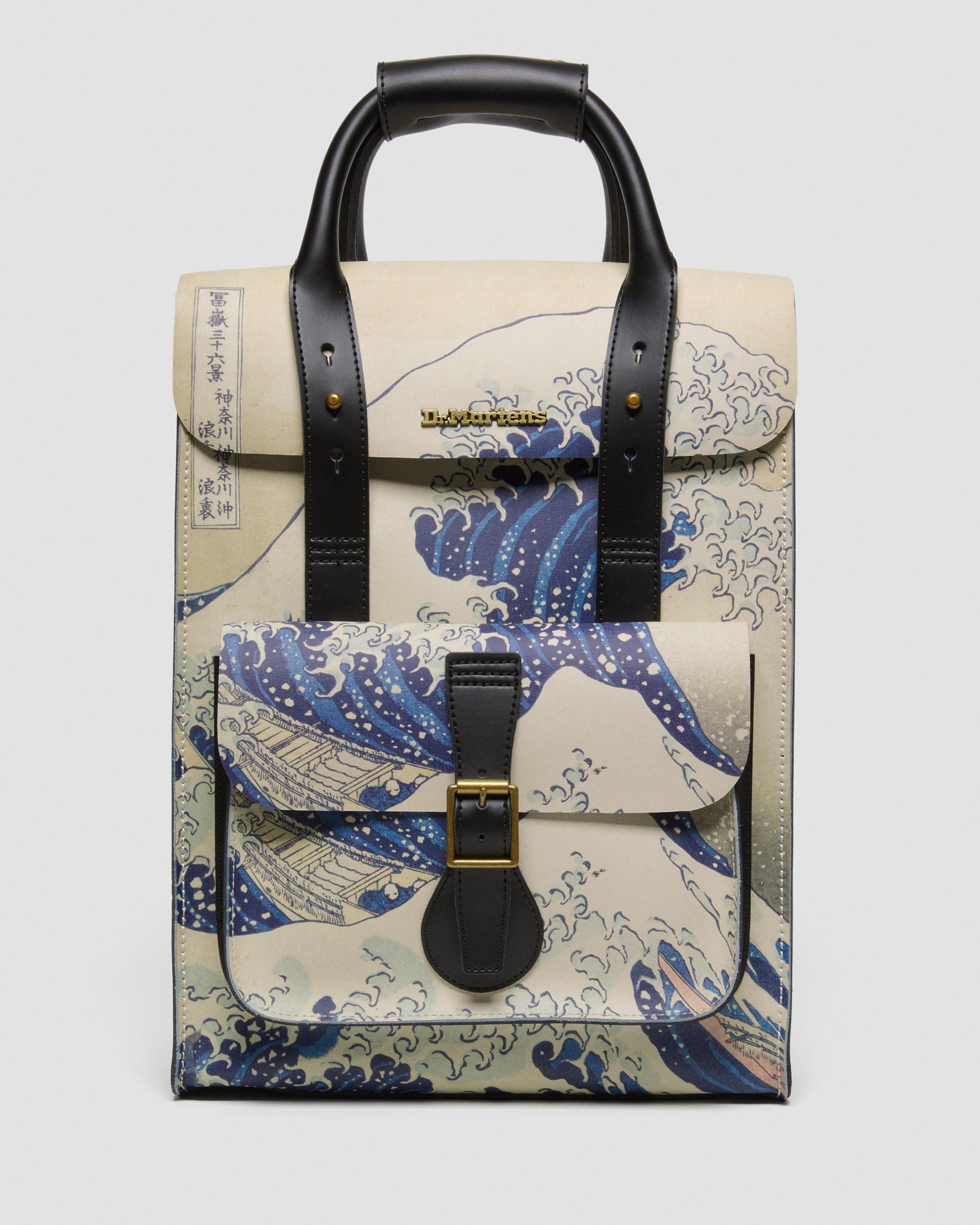 Dr. Martens The Met The Great Wave Leather Backpack in Black | Lyst
