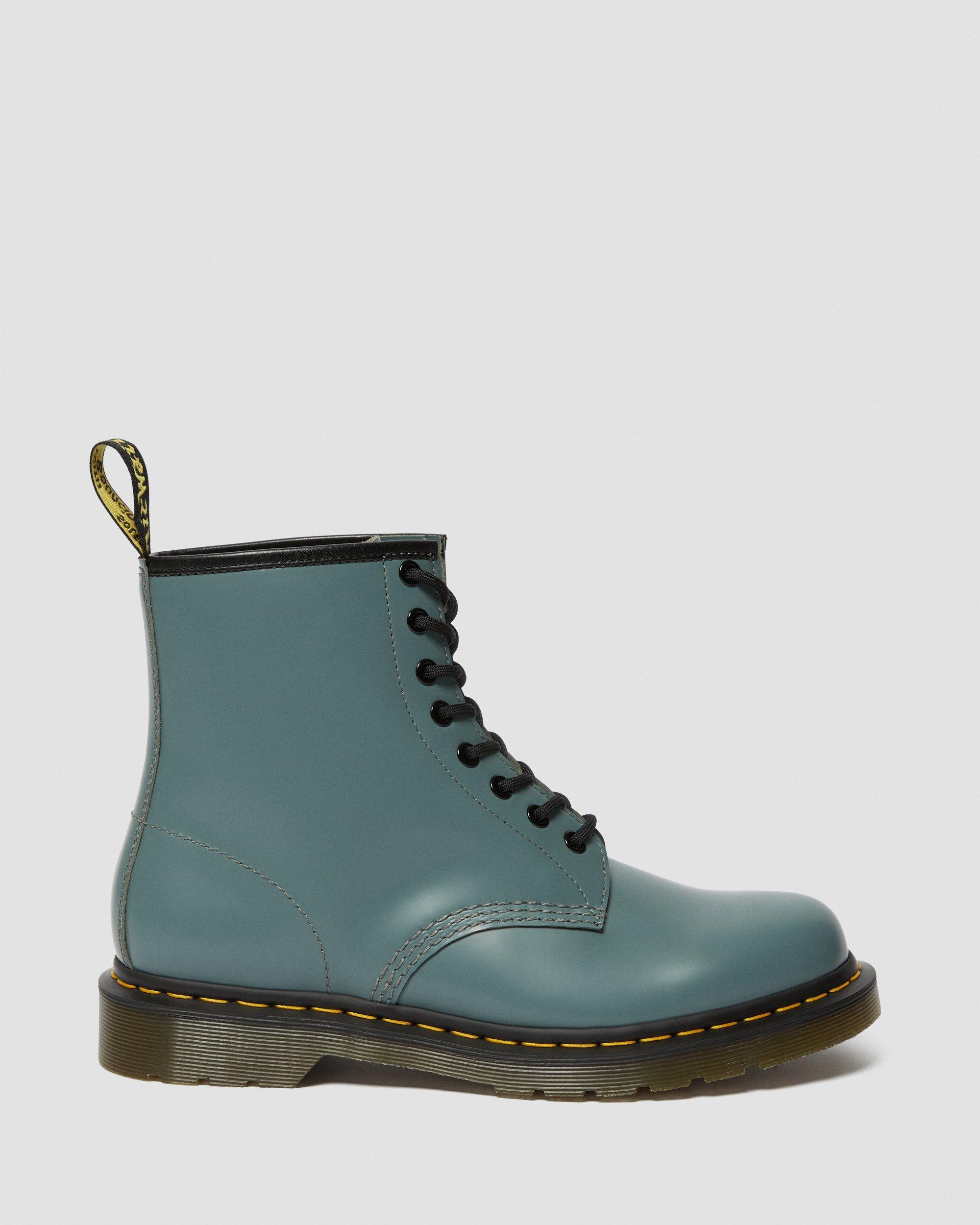 Dr. Martens 1460 Smooth Leather Boot in Gray | Lyst