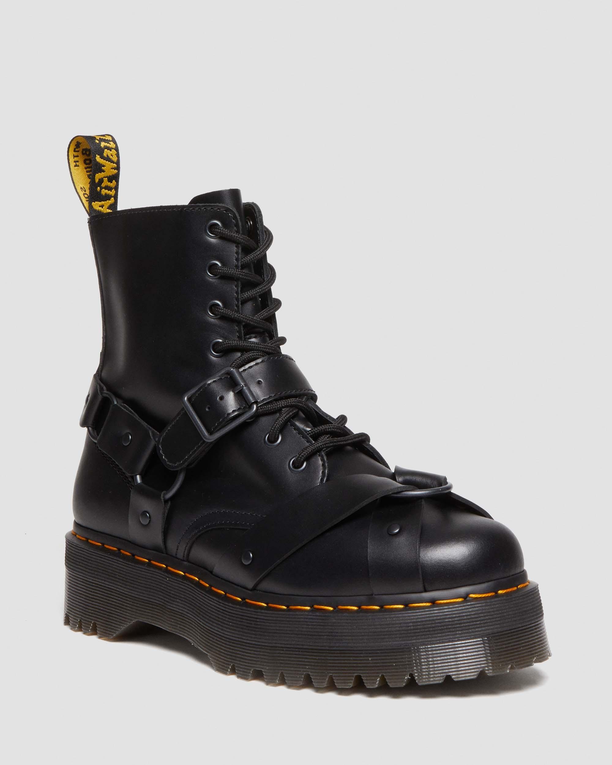 Dr. Martens Jadon Boot Harness Leather Platforms in Black for Men Lyst