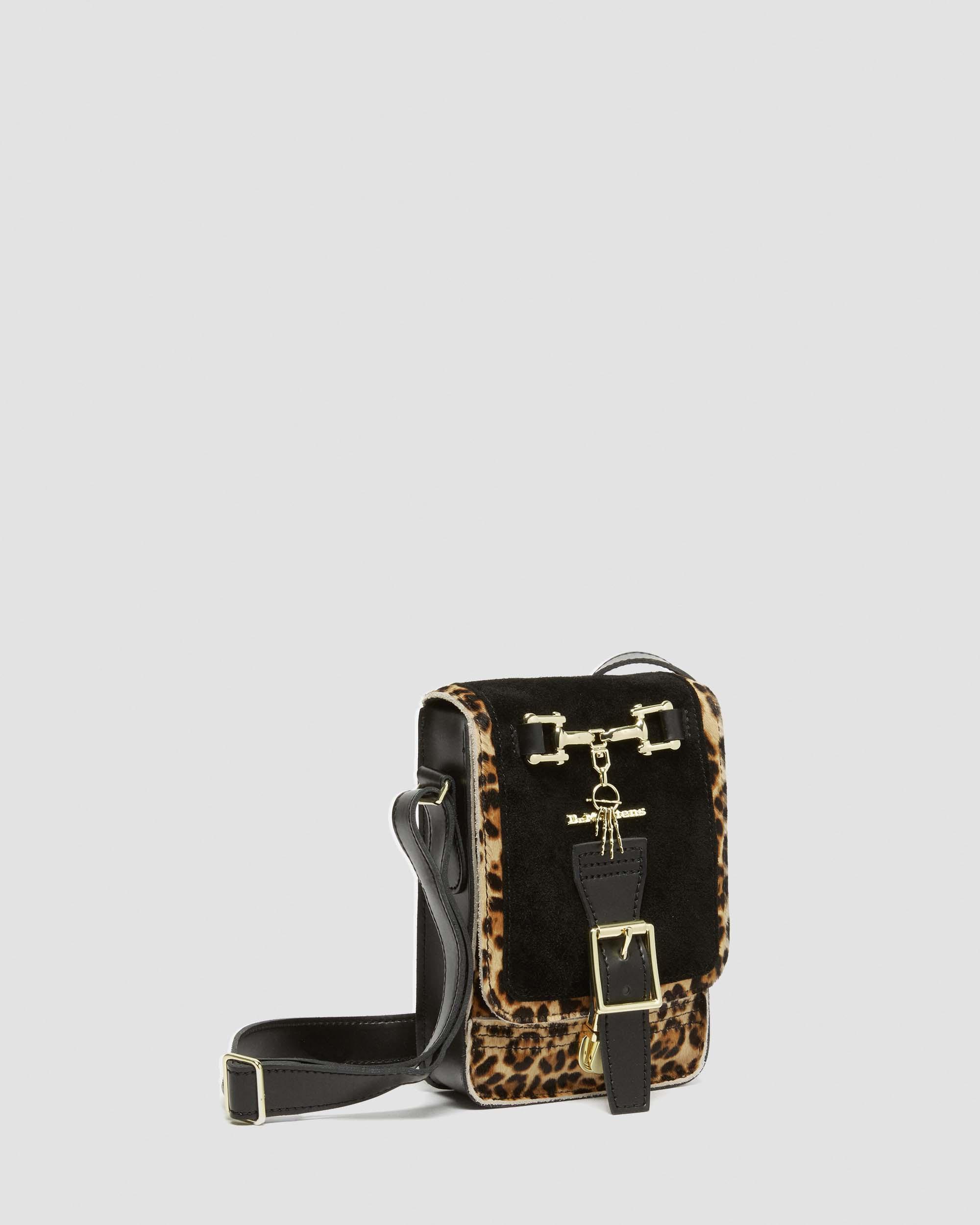 Dr. Martens Leather Hair on Leopard Print Vertical Crossbody Bag in Black Lyst UK