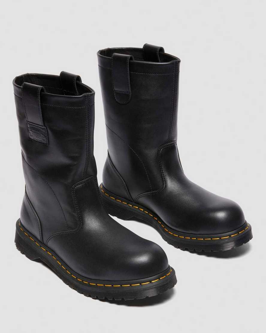 Dr. Martens 2295 Decon Stüssy​ Leather Biker Boots in Black for