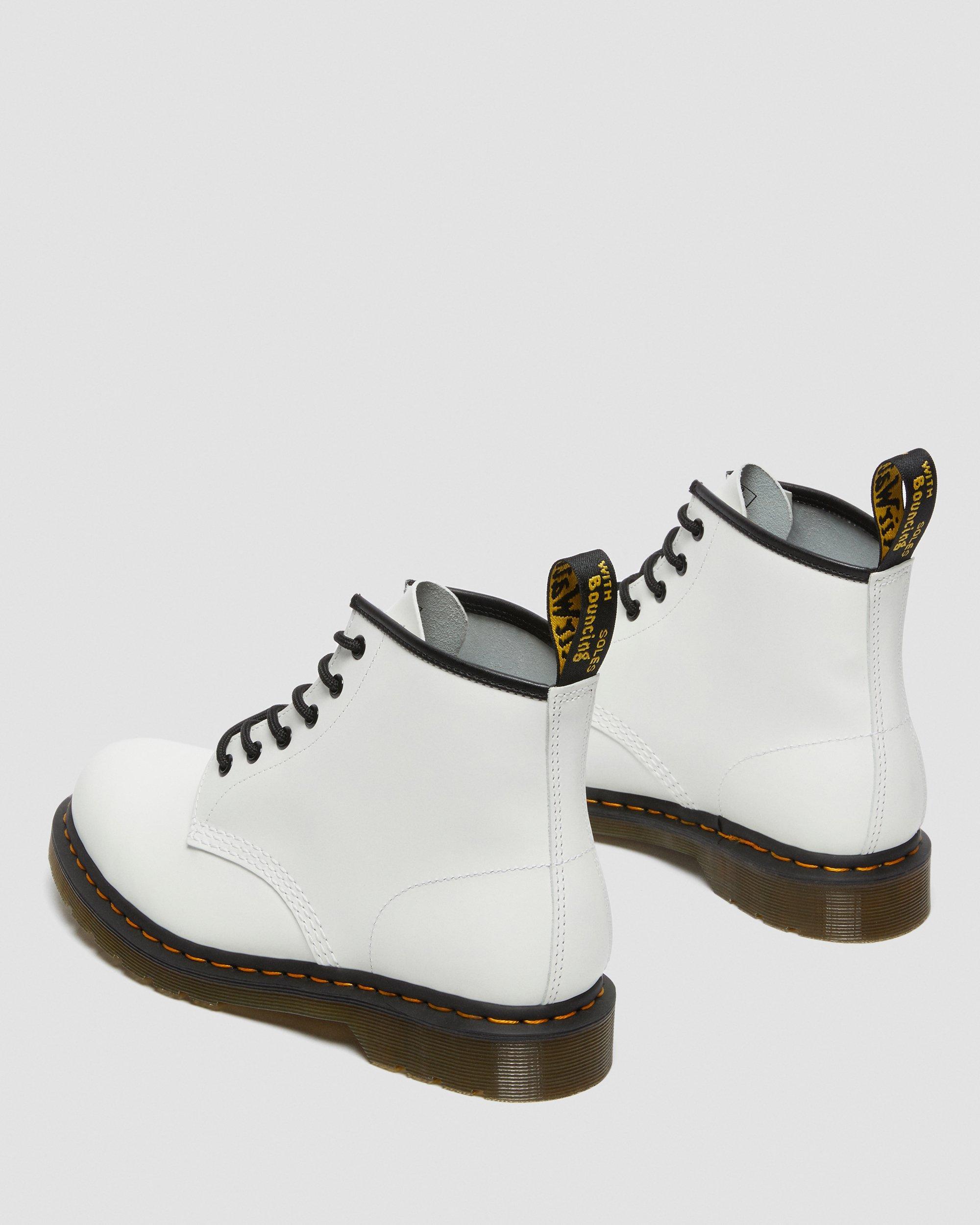 black boots yellow stitching