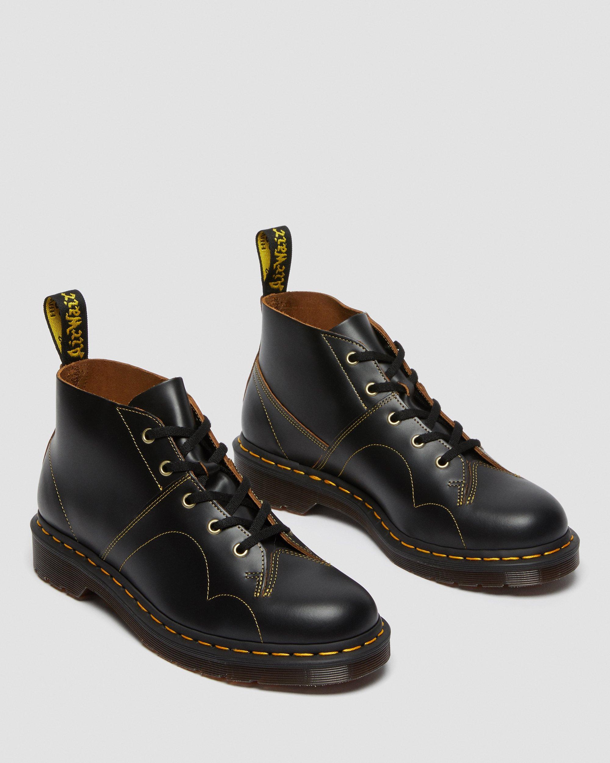 Dr. Martens Leather Church Vintage Made In England Monkey Boots in