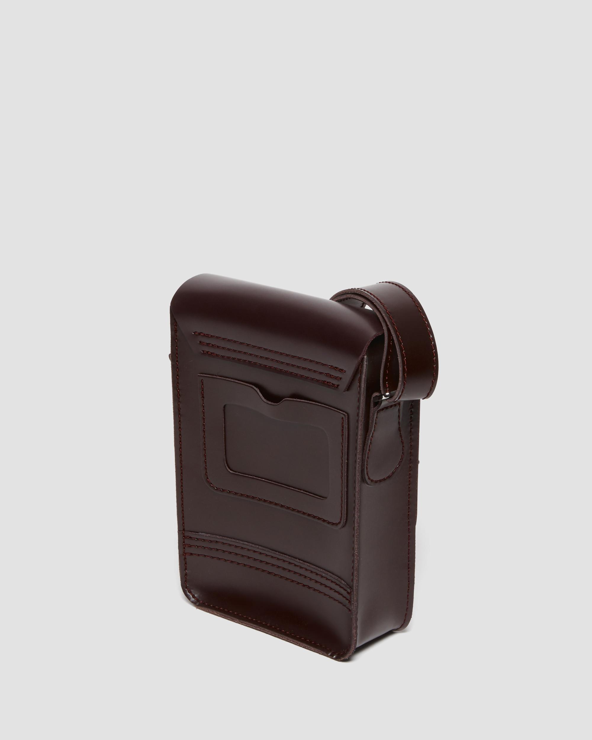 Dr Martens★LEATHER VERTICAL CROSSBODY BAG★BURGUNDY Dr. Martens Burgundy 7 Inch Crossbody Bag Dr. Martens