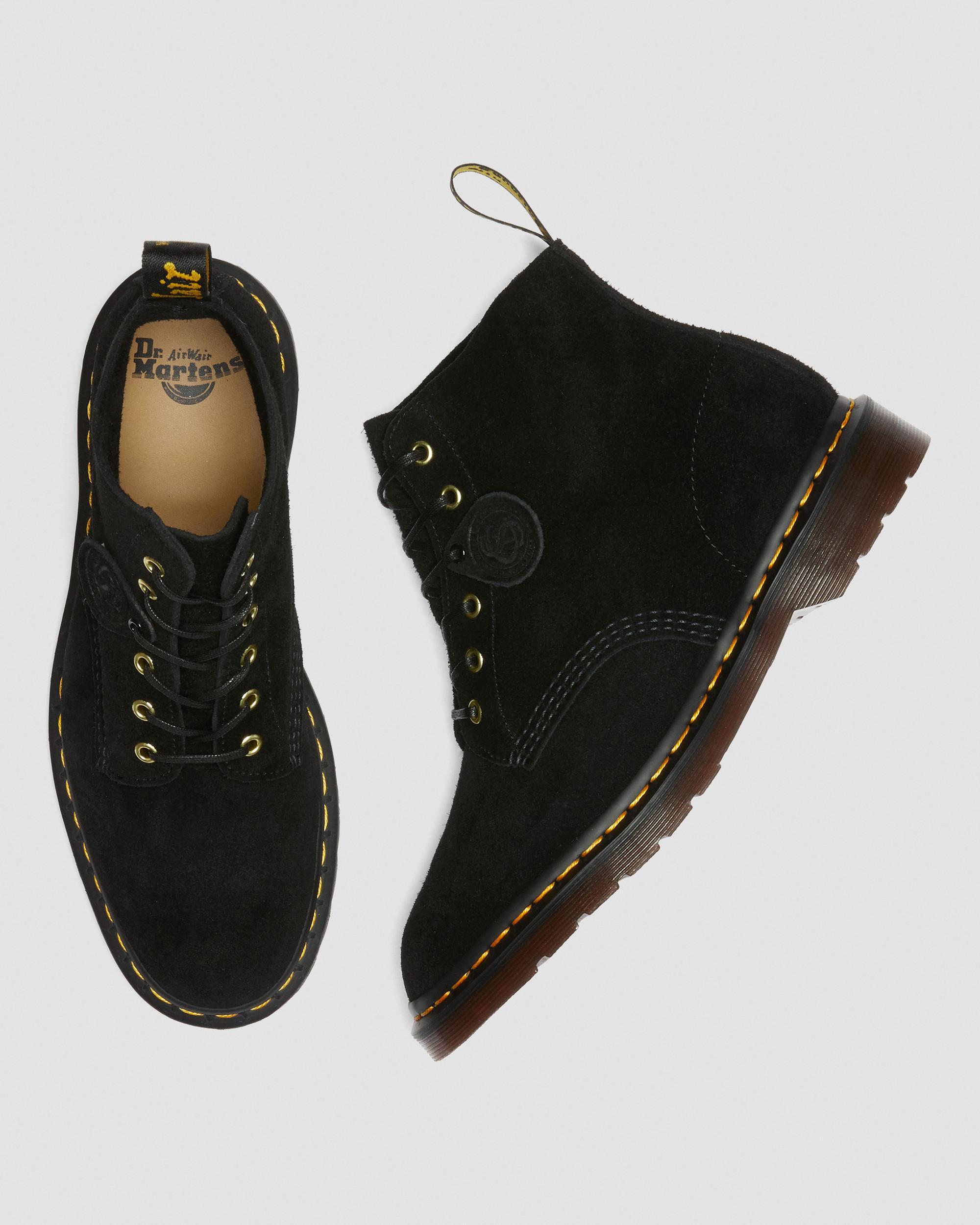 Dr. Martens 101 Suede Ankle Boots in Black | Lyst